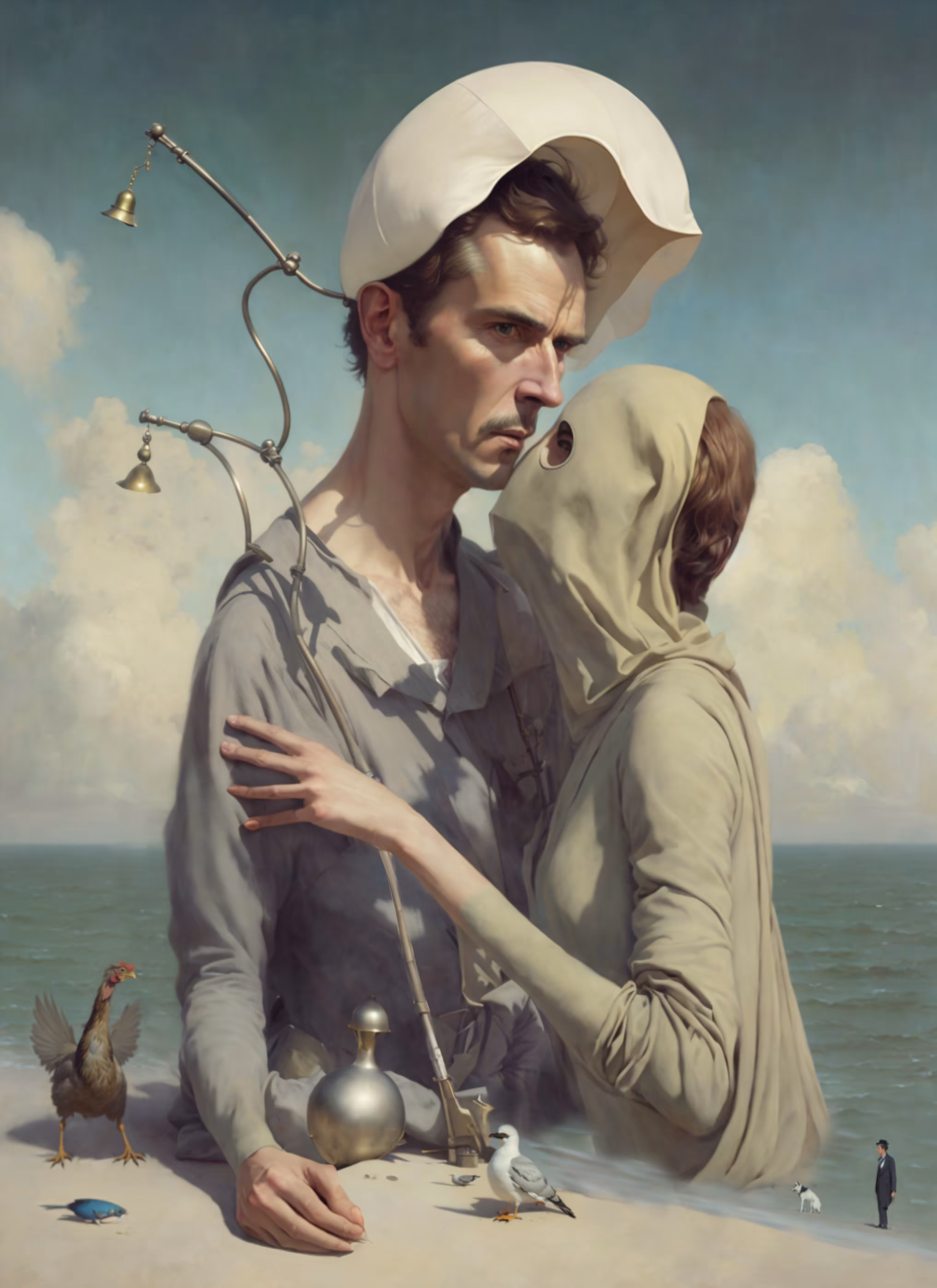 Unrequited Blind Love on a Summer's Day at the Beach