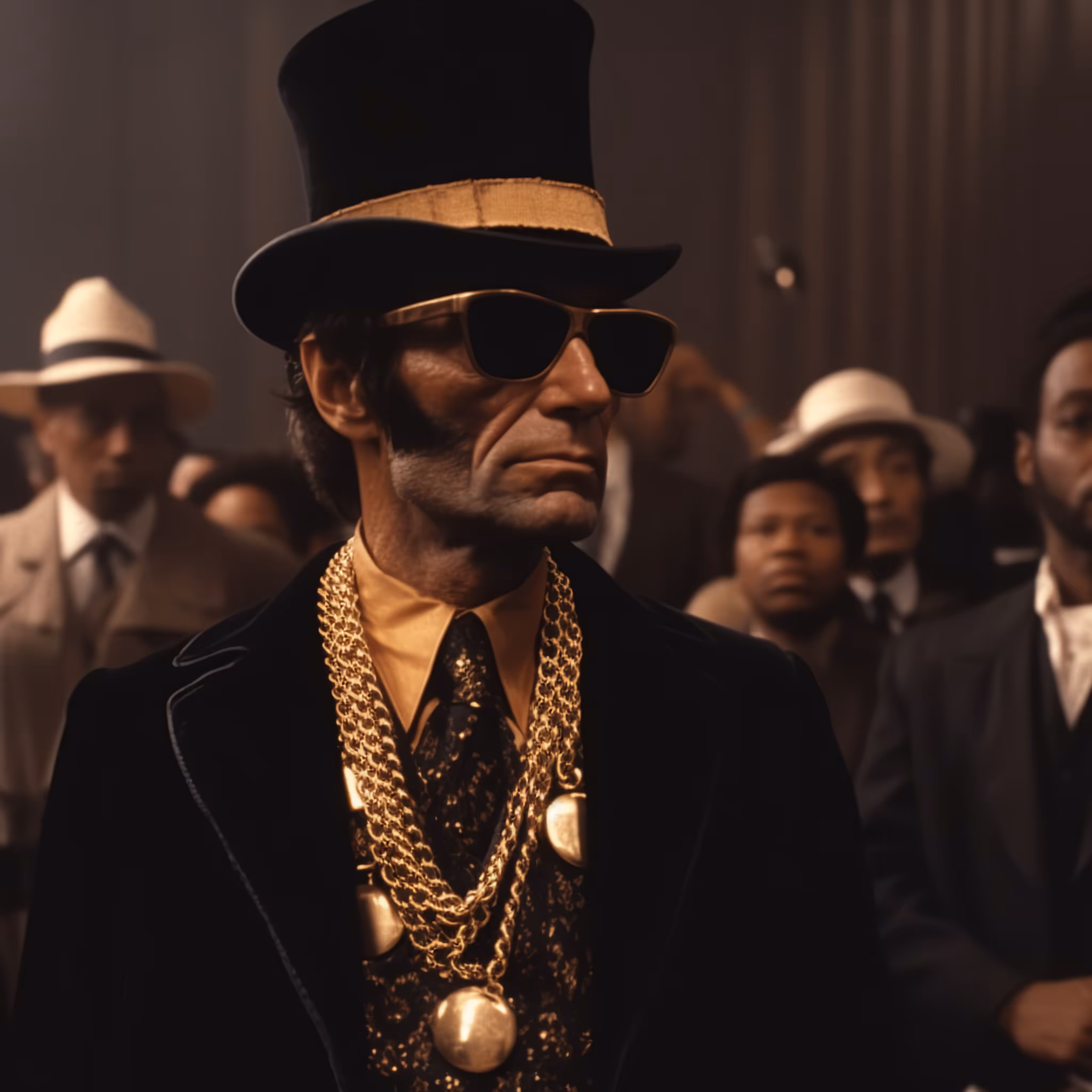 Lincoln in the style of Nigo