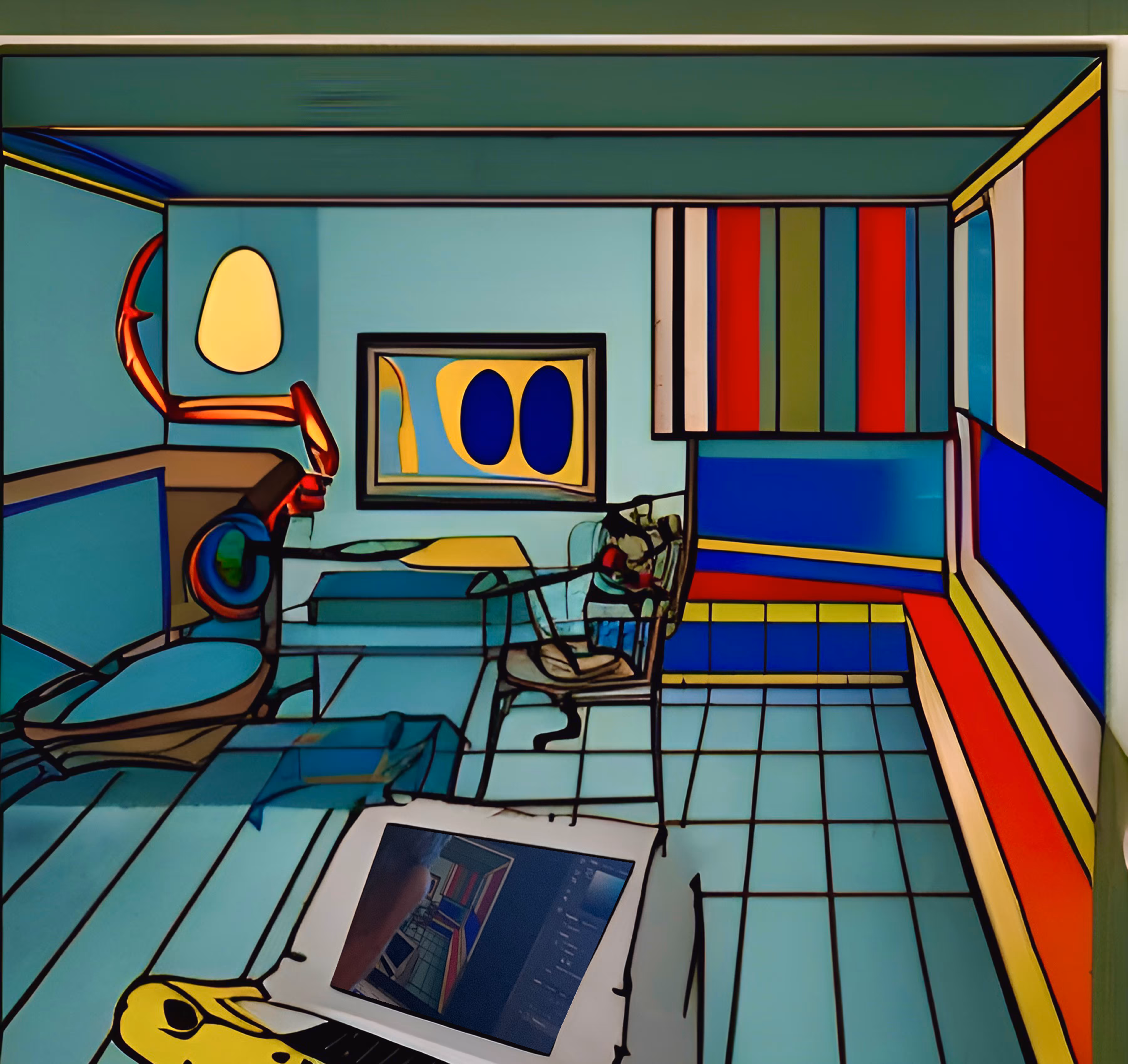 making art, art making... reflections of the simulation