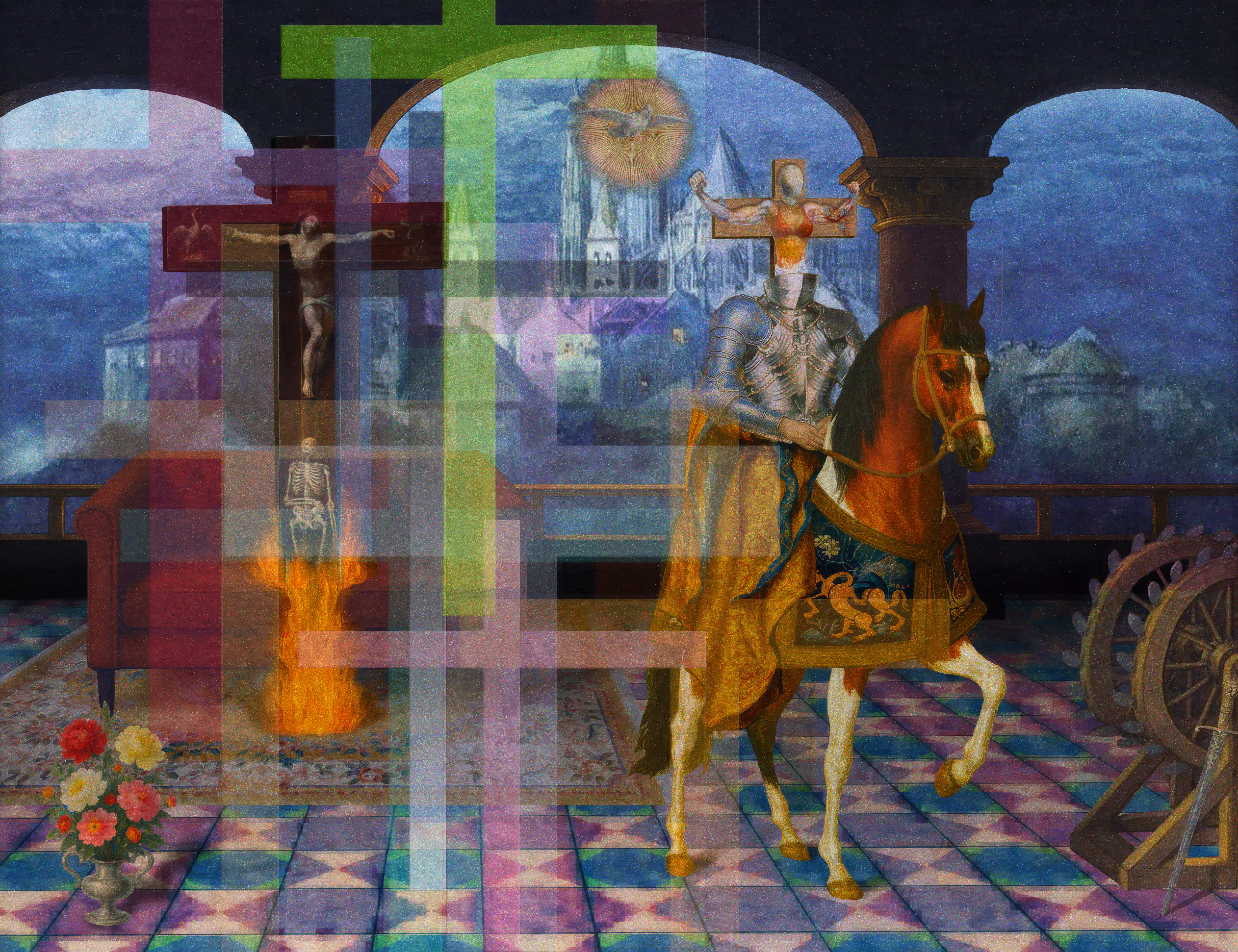 The Pilgrim’s Living Room Crucifixion; Mona Lisa Hyper-Gamble #122