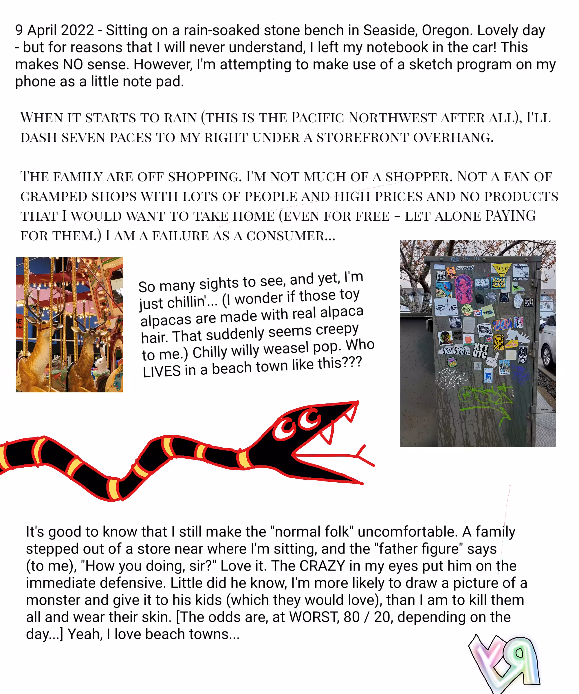 Post-Apocalypse ARTZ: "Scaring the Normies" by Richard F. Yates (Holy Fool)