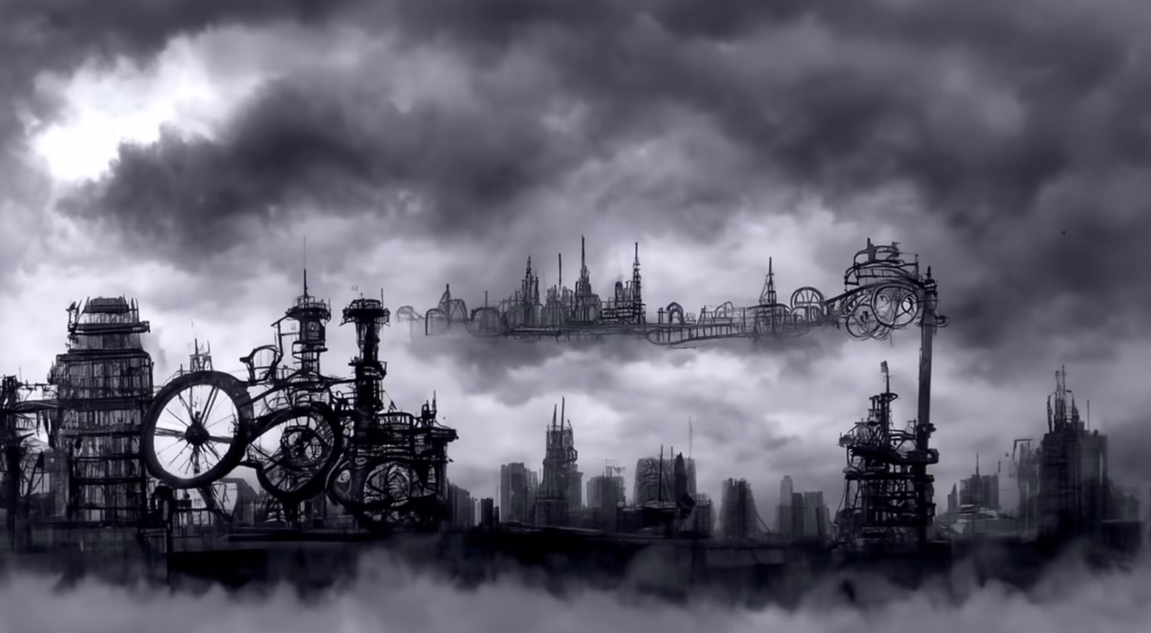 SteamPunk CityScapes: SteamPunk cityScape #004