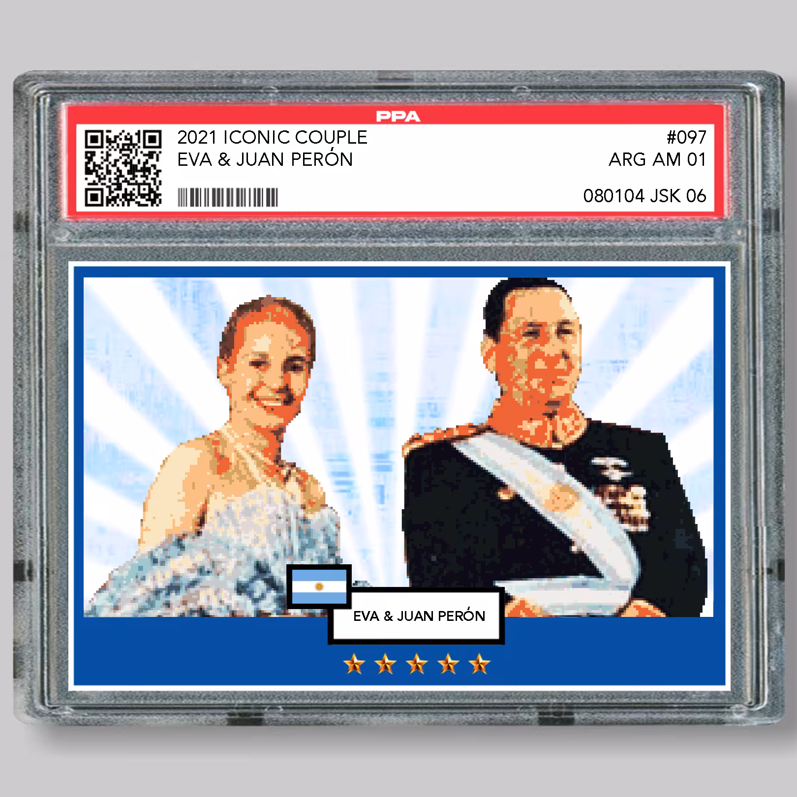  097 Eva Peron and Juan Peron  "Iconic couple"