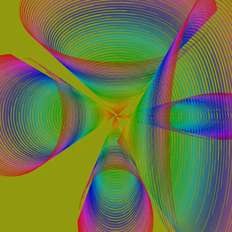 Fibonacci Rainbow Spiral v2 variation 3 #1