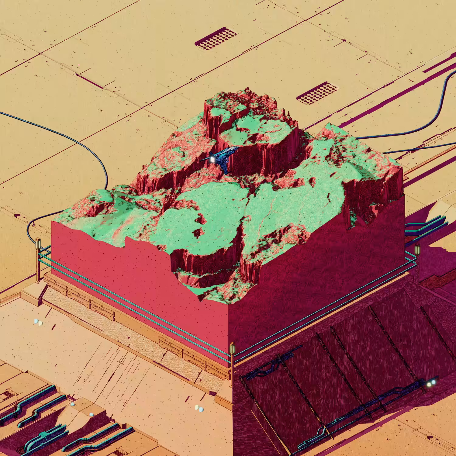 Lush Mountain Simulation