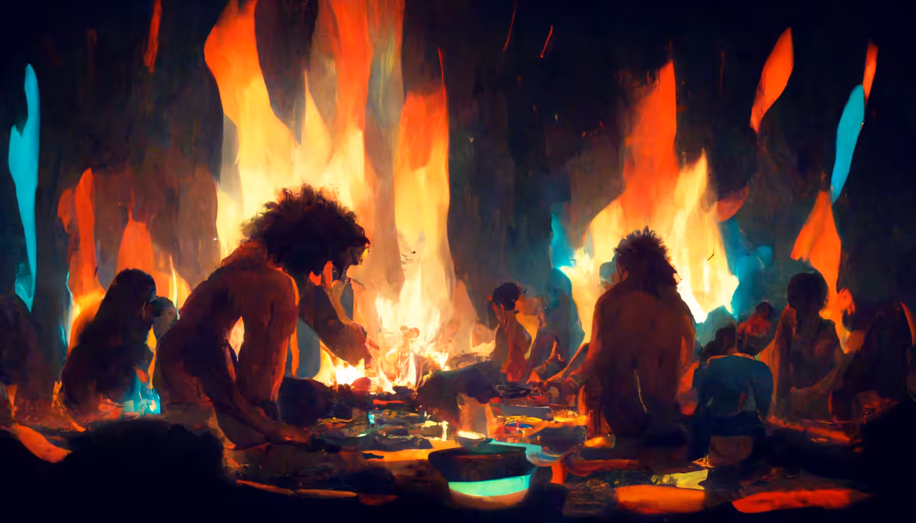 Artistic Intel: Caveman Fire Party