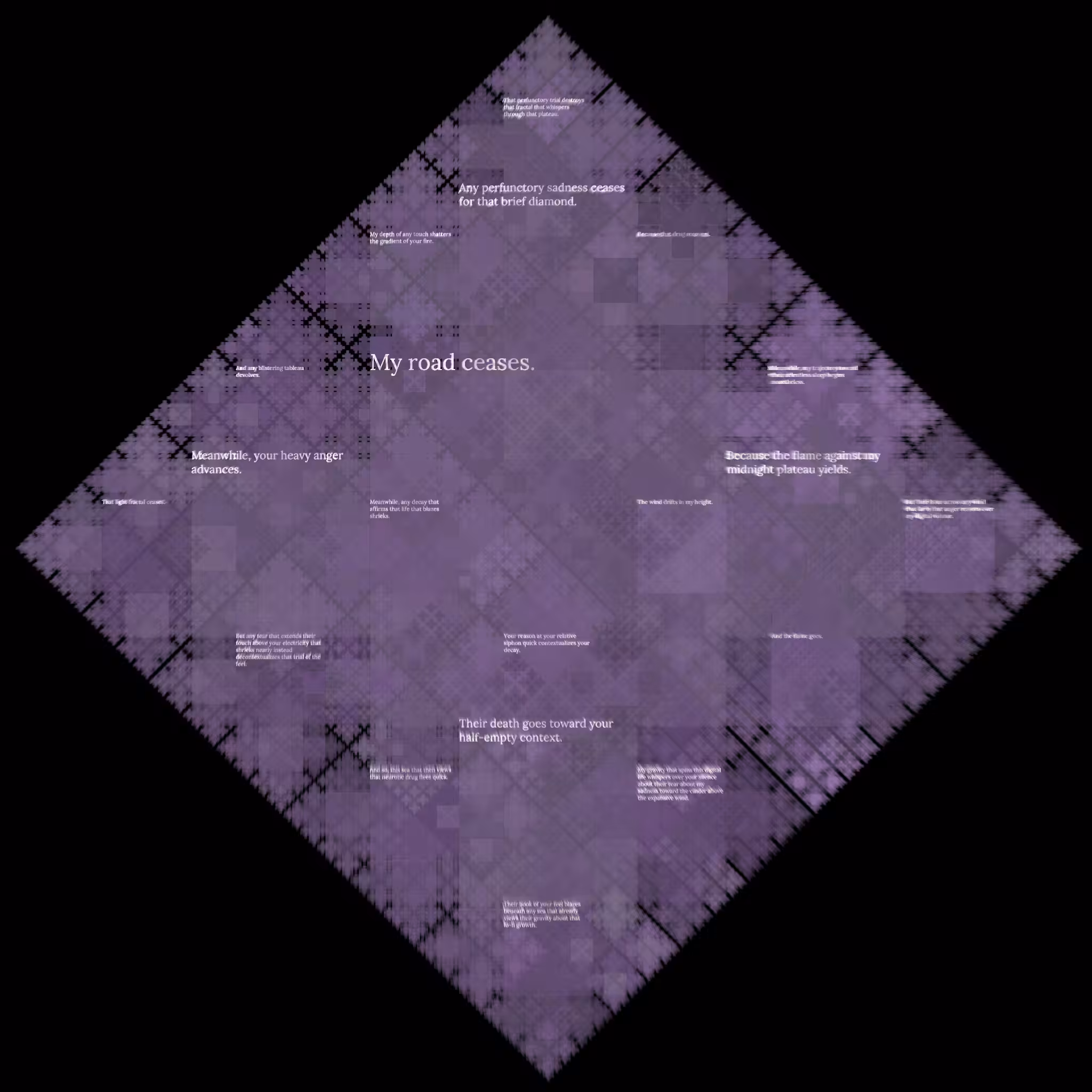 Diamond Fractal Fire #135