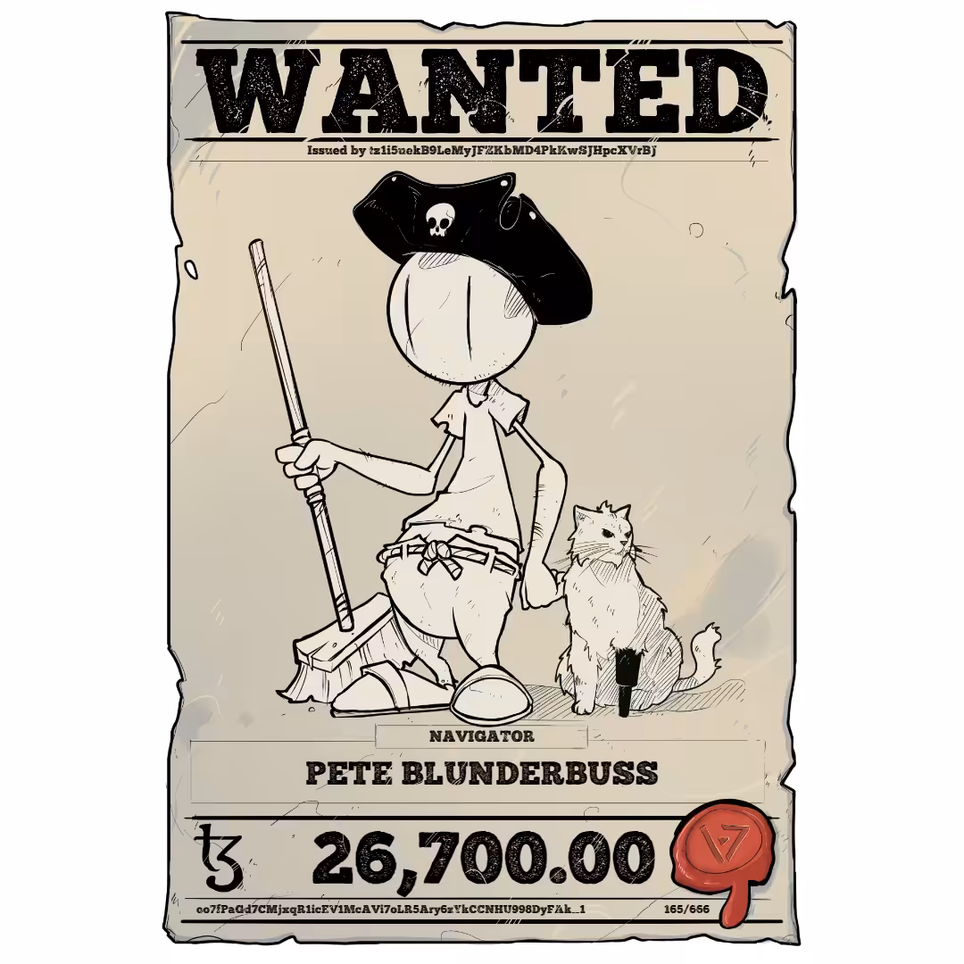 PETE BLUNDERBUSS | TEZOS PIRATE 165/666