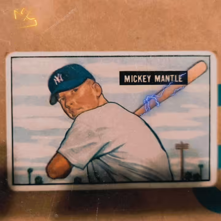 1951 Bowman Mickey Mantle Rookie Card.- $1.4M
