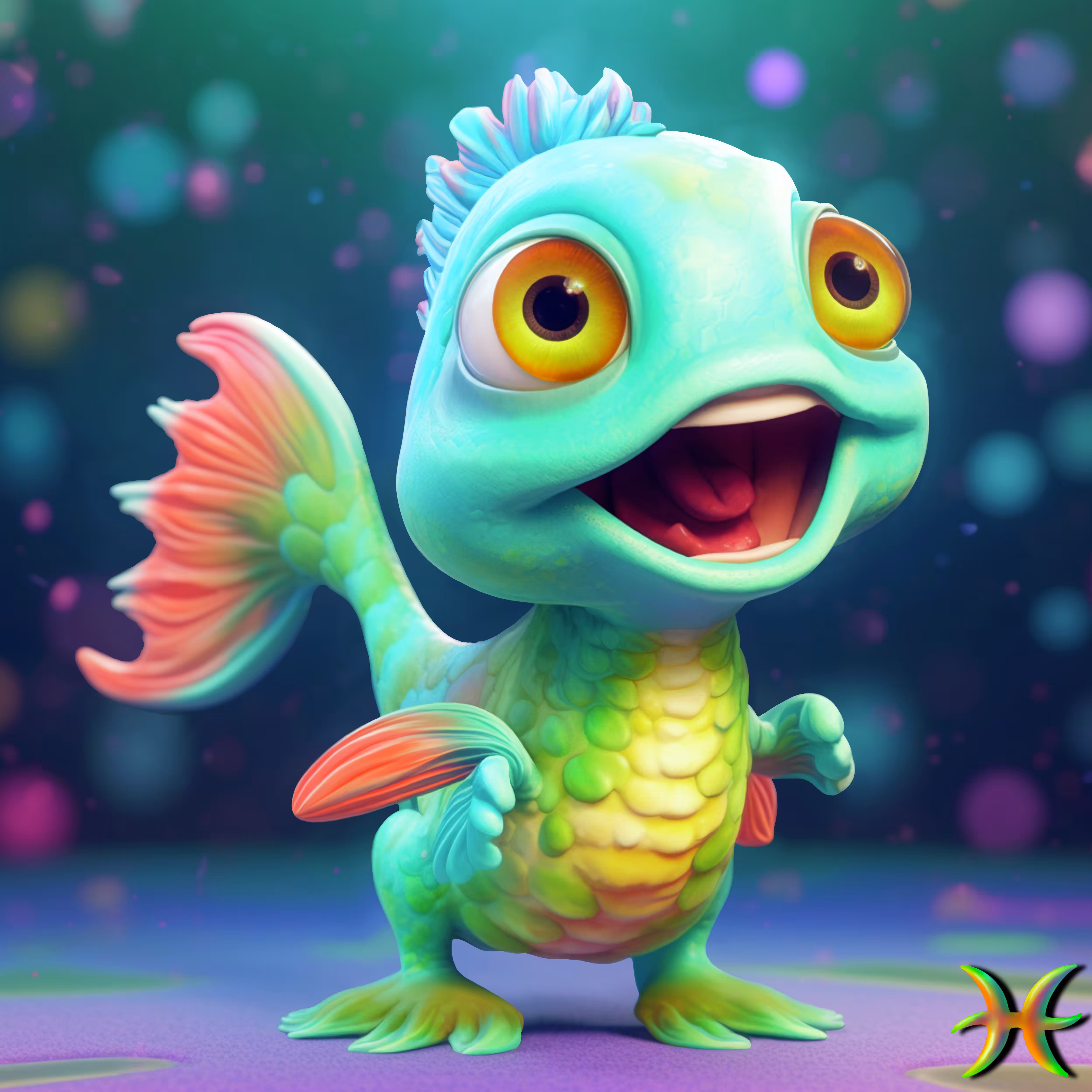 ♓️ Bubbles the Enchanting Fish