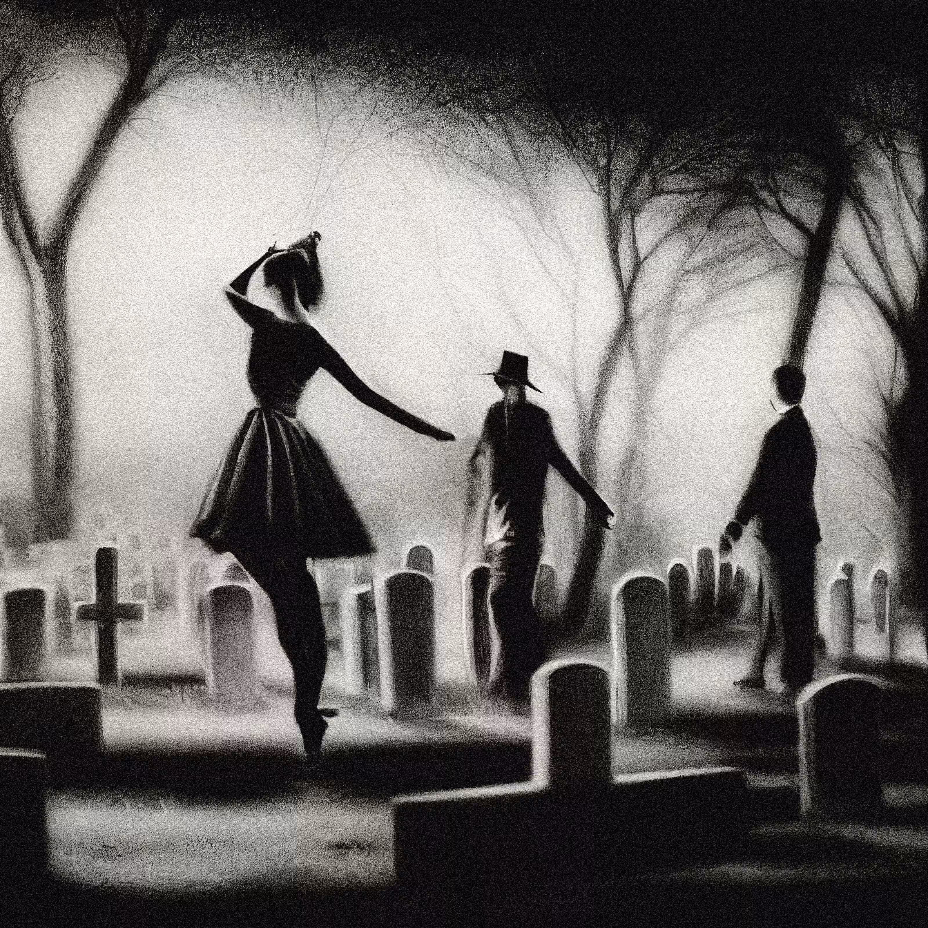 Dance in the cemetery