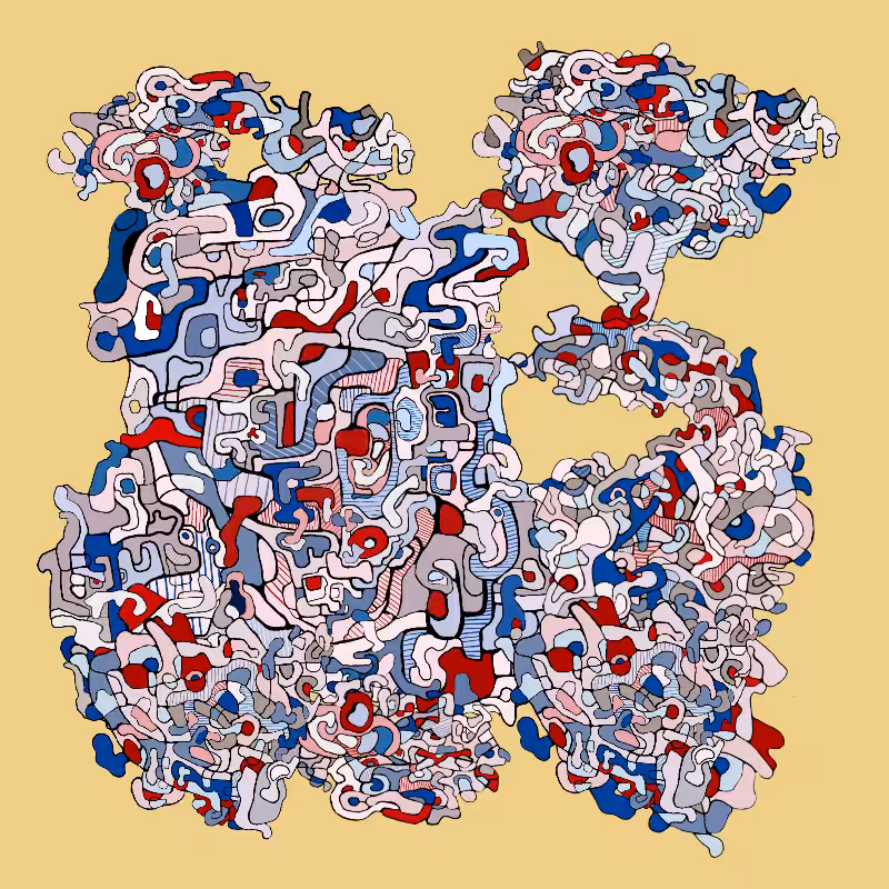 Swim in Dubuffet Thought #53