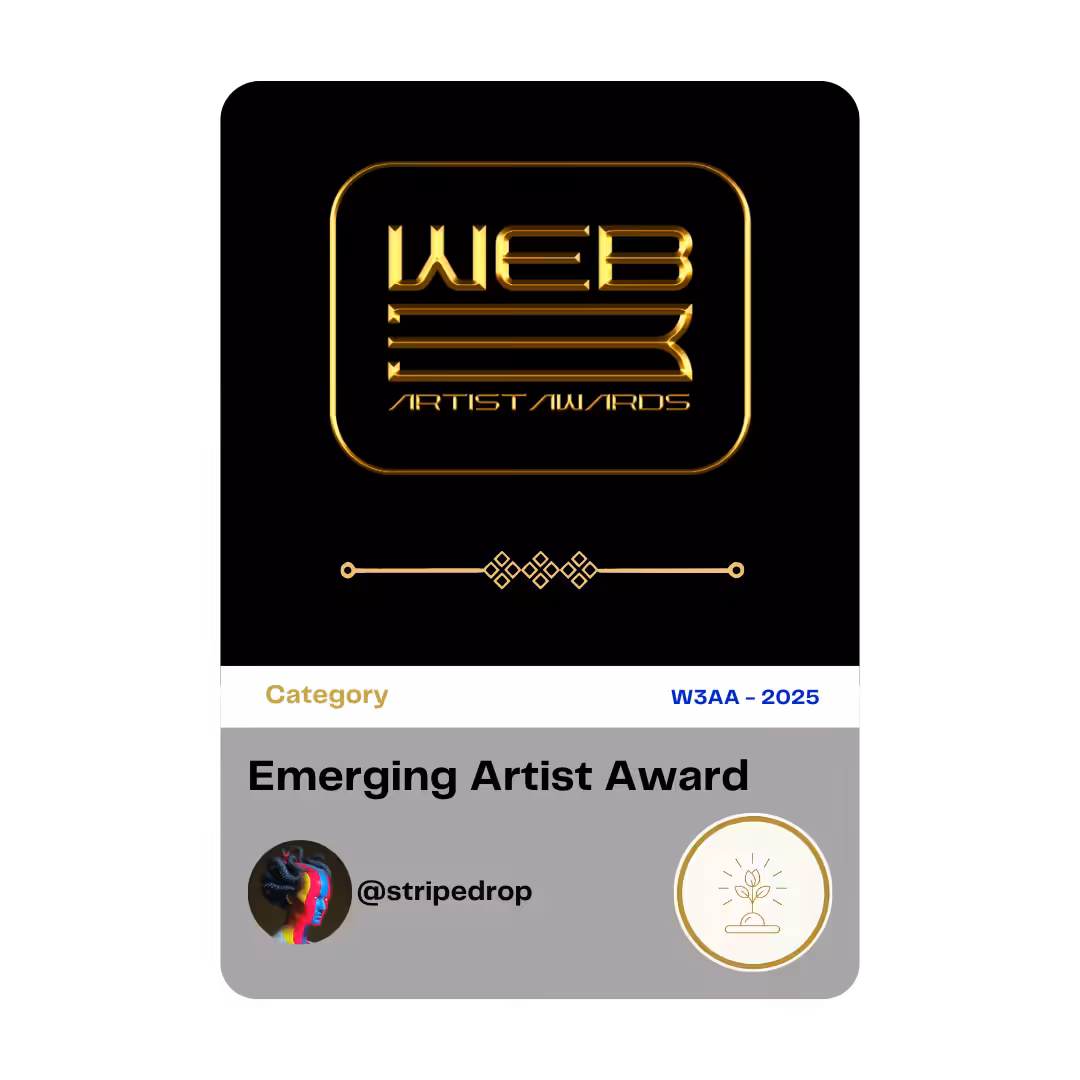 Award 29 - Emerging Artist - @stripedrop