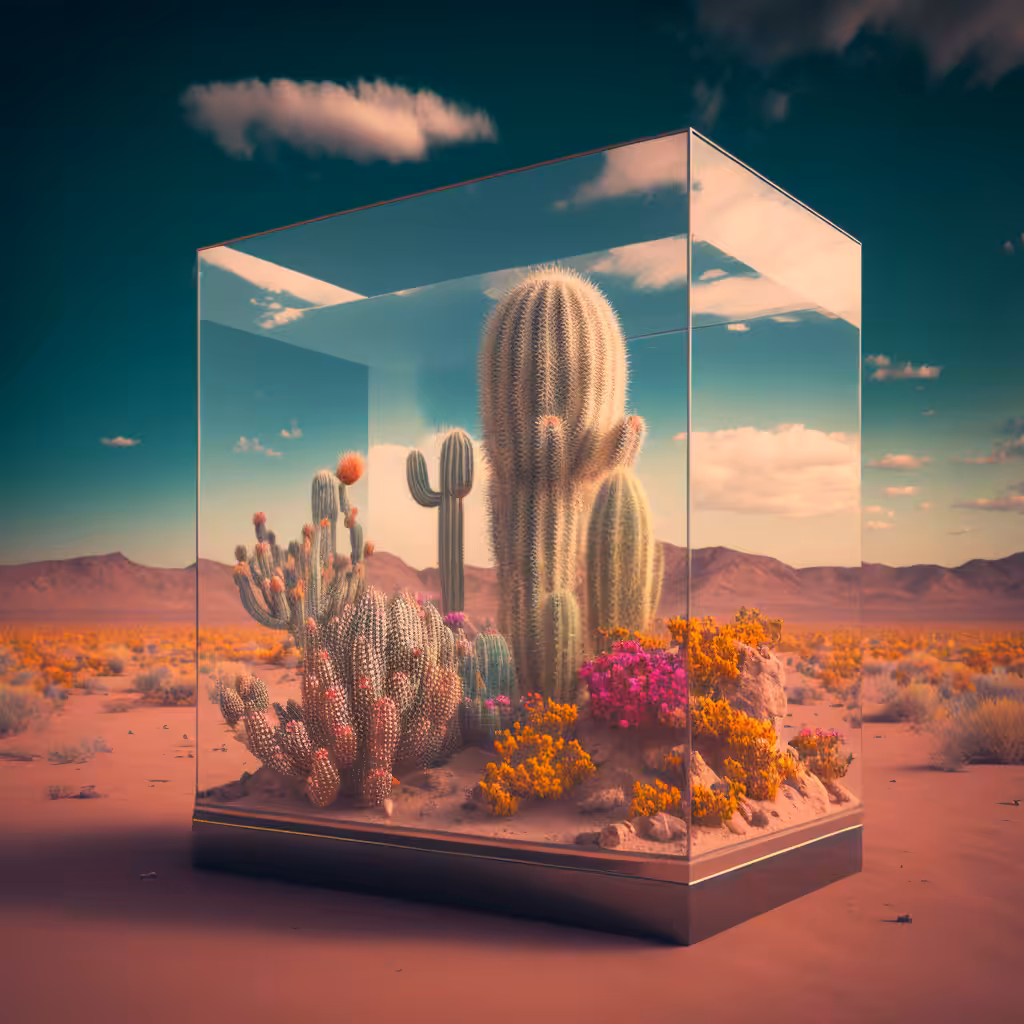 Cacti in the aquarium