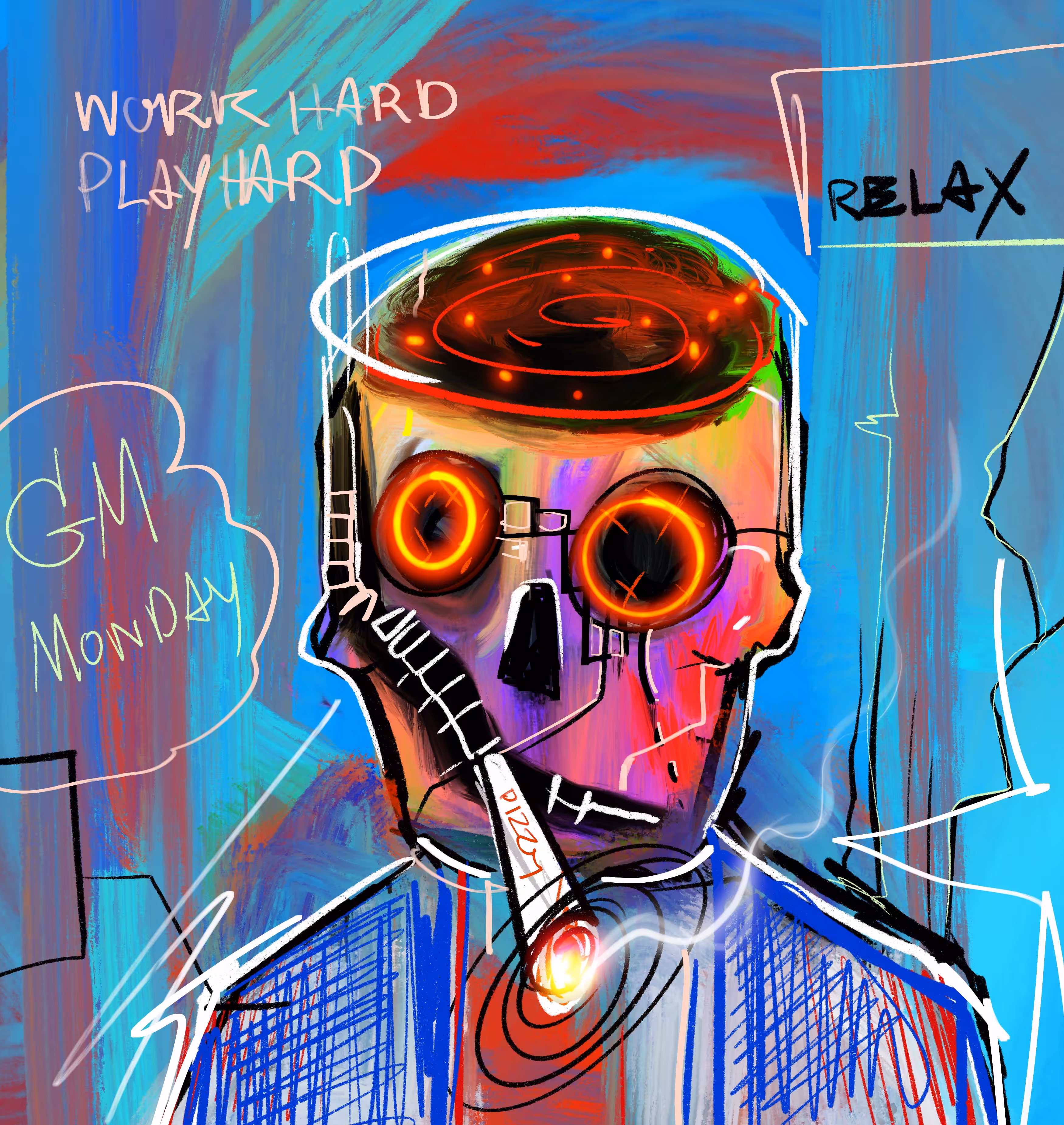 crazy skull#8lazy day