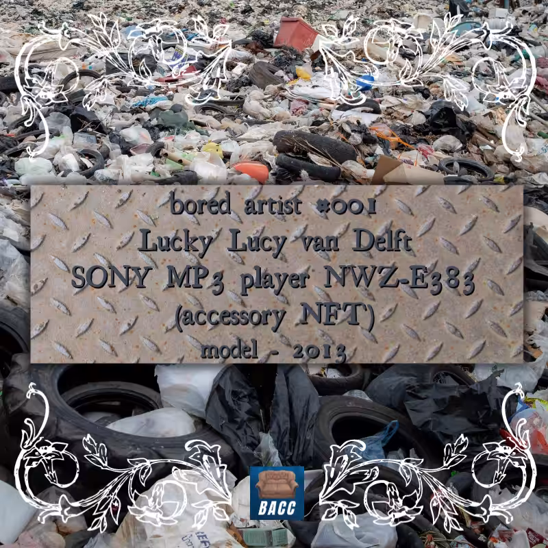 .22 SONY-MP3 PLAYER NOT YET RETIRED 20 APR, 2022. #authenticaf #trashart by LLvD #001 BACC