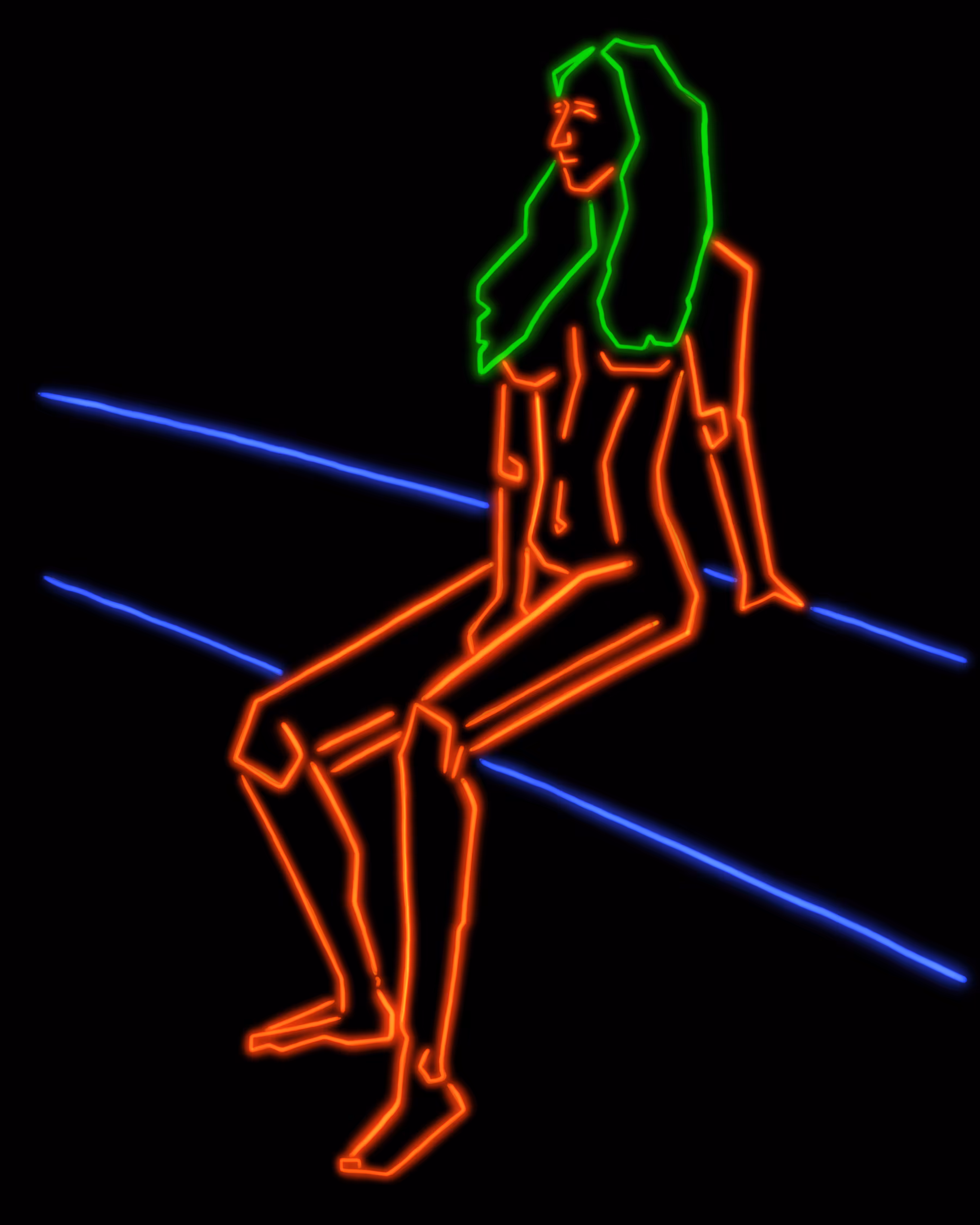 Life Drawing - Neon – 09.08.2020