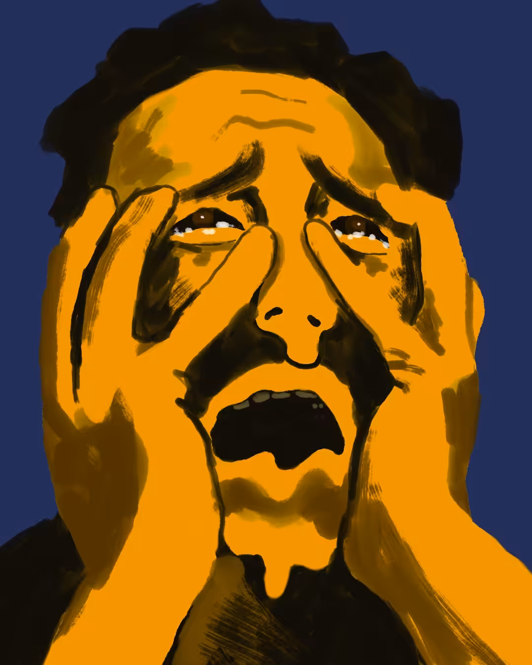 The sad face of art