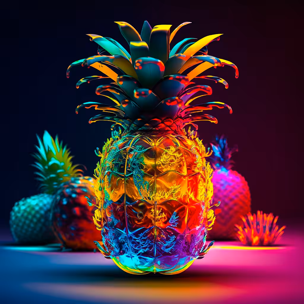Abstract fun #32: pineapple