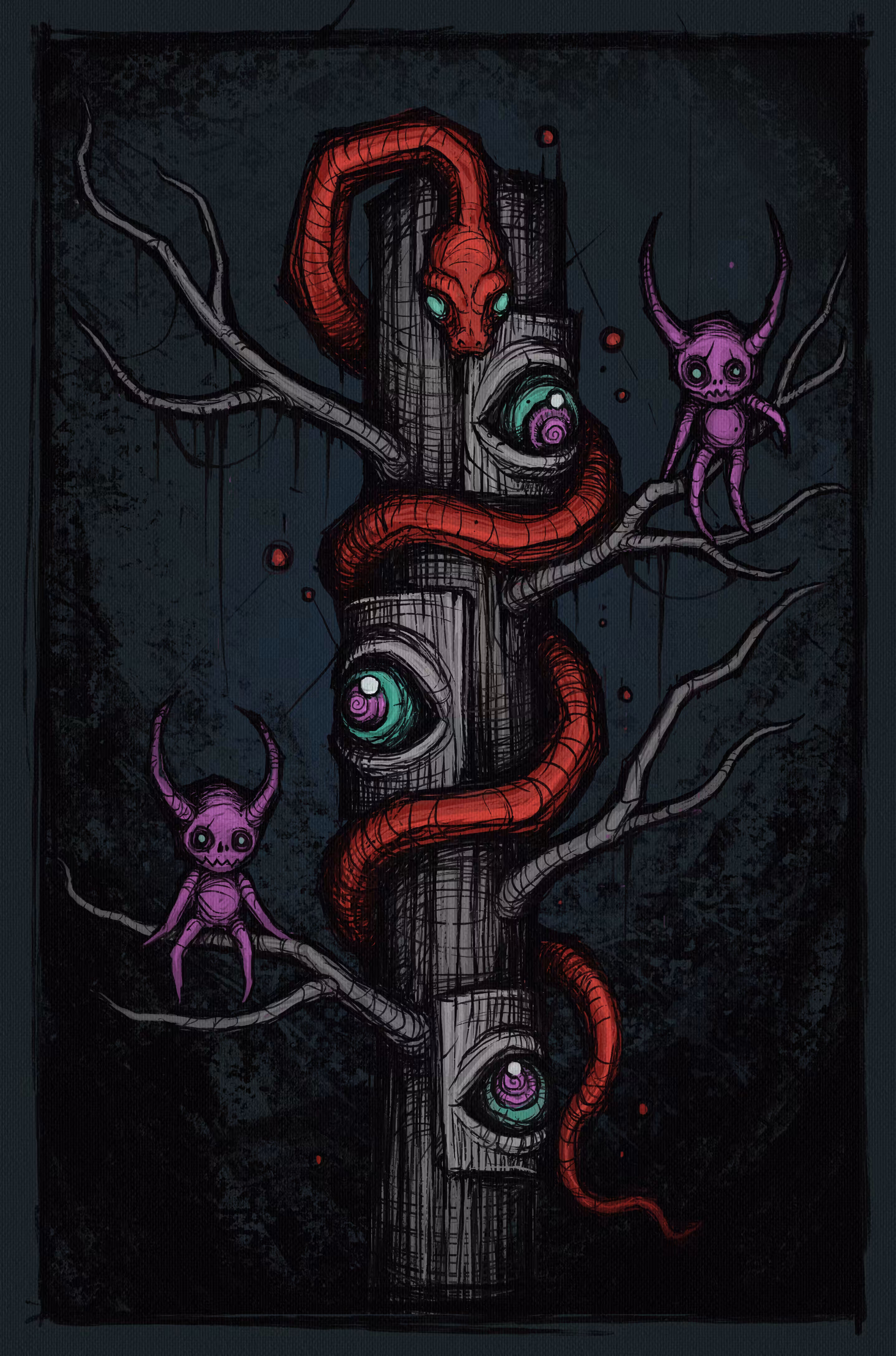 Two Little Demons: Mysterious Tree