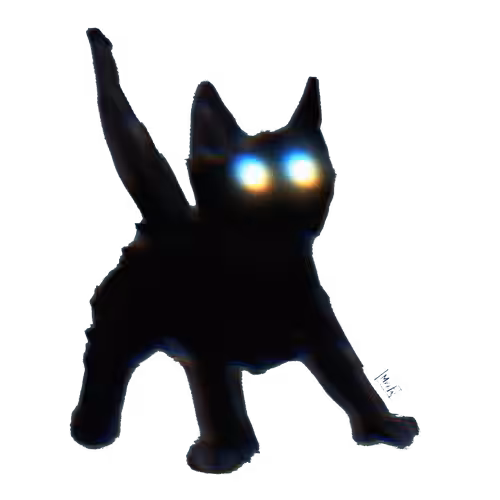 Cyber BADGES.: BADGE - Scaredy cat #1