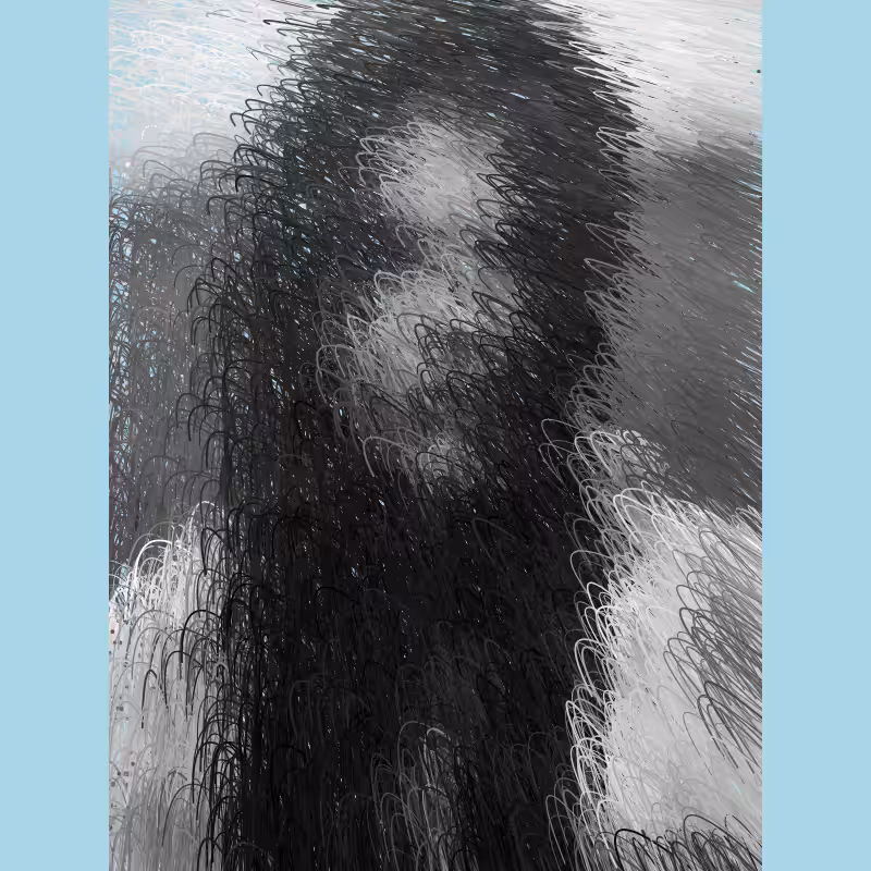 BNW Stroke Portrait #4