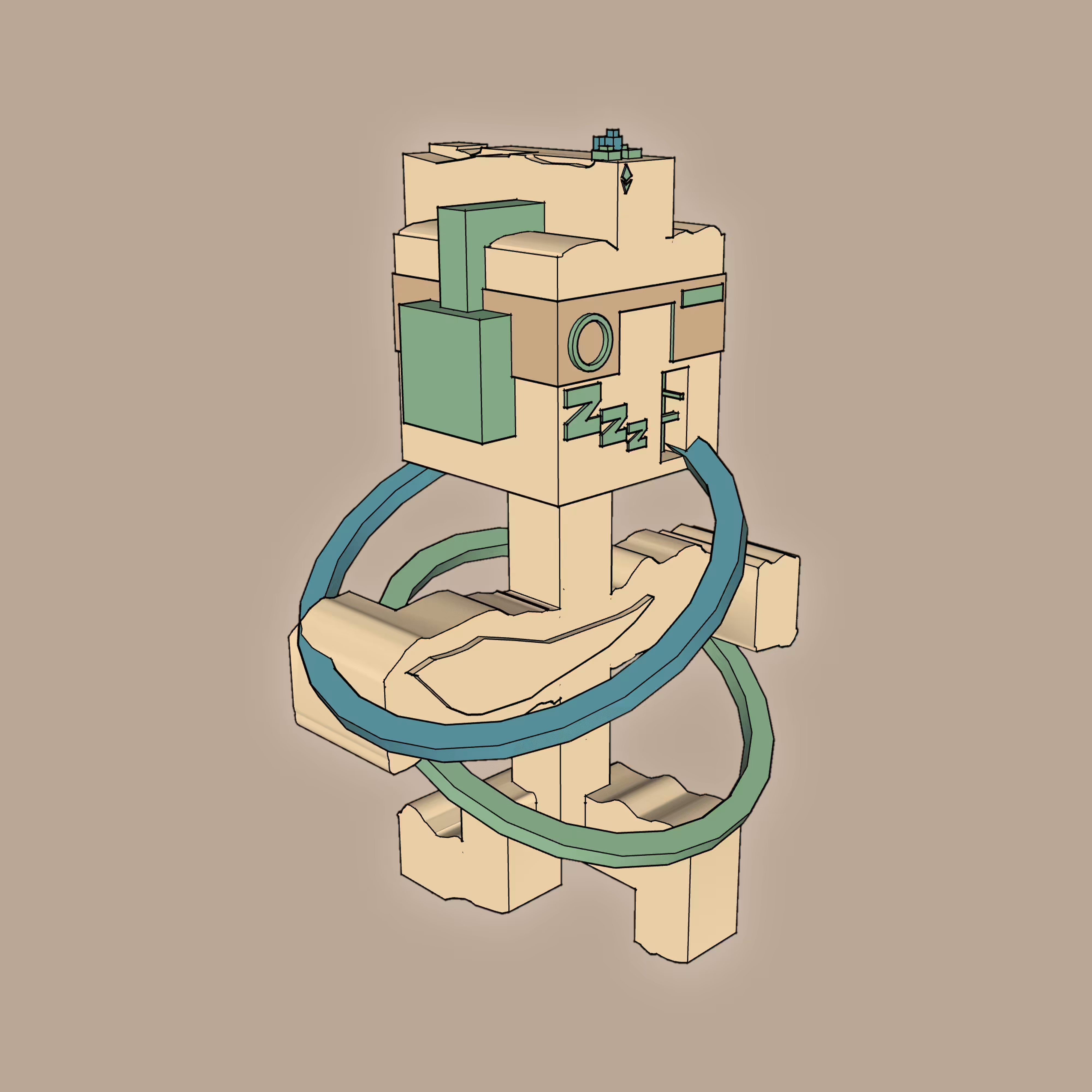 BrickBeads #3115 - SandRing