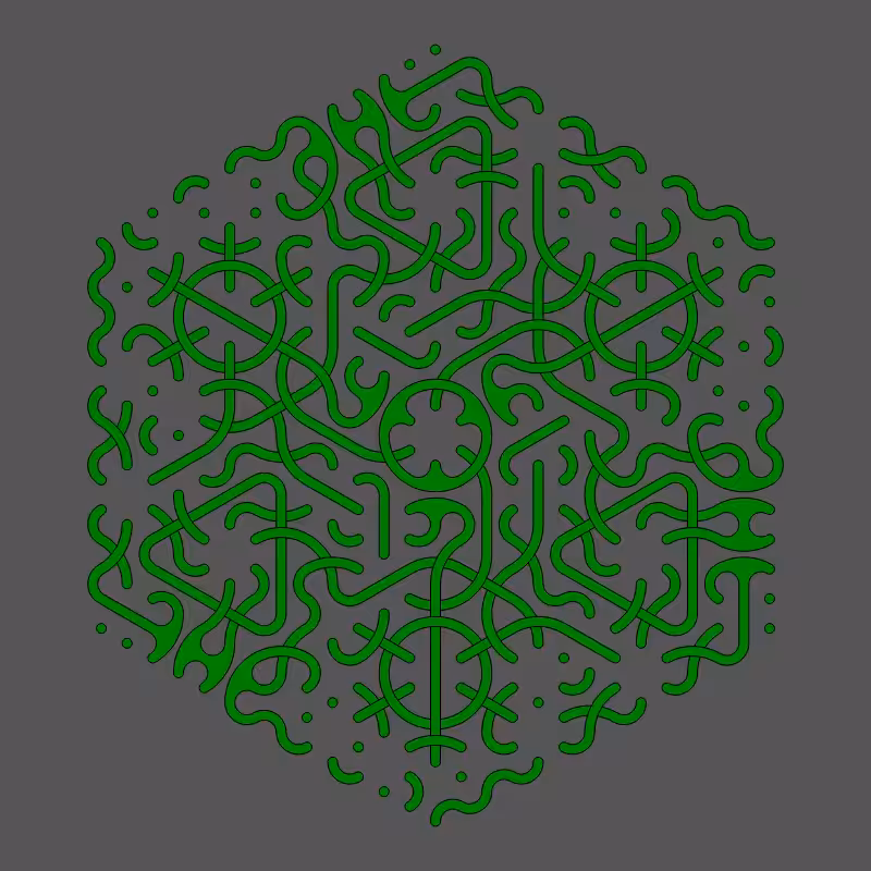 Threefold Symmetry - Dark Variations #151