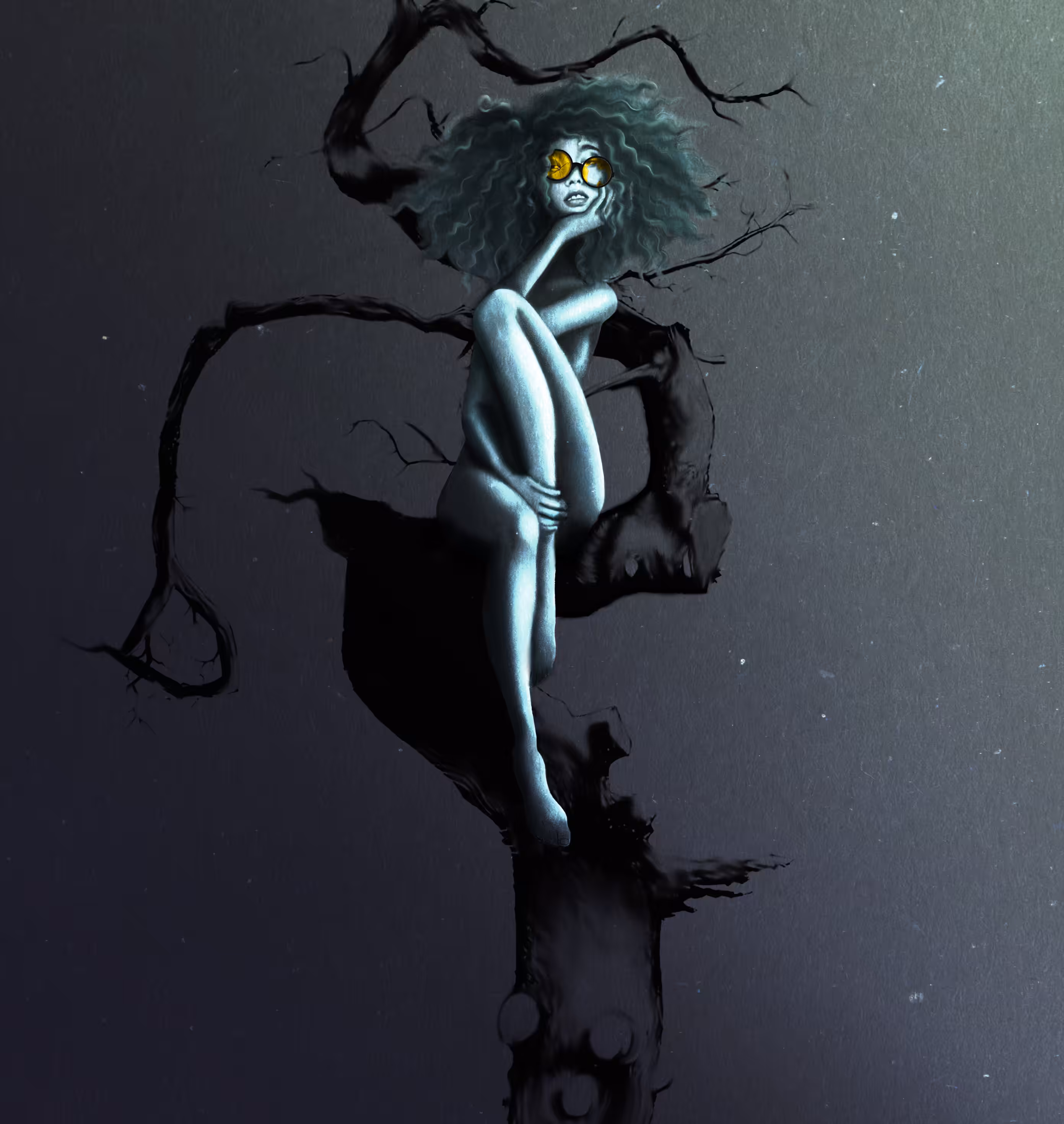 alone fairy in jungle
