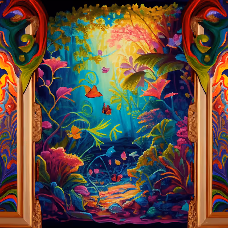 AI Psychedelic Garden #5