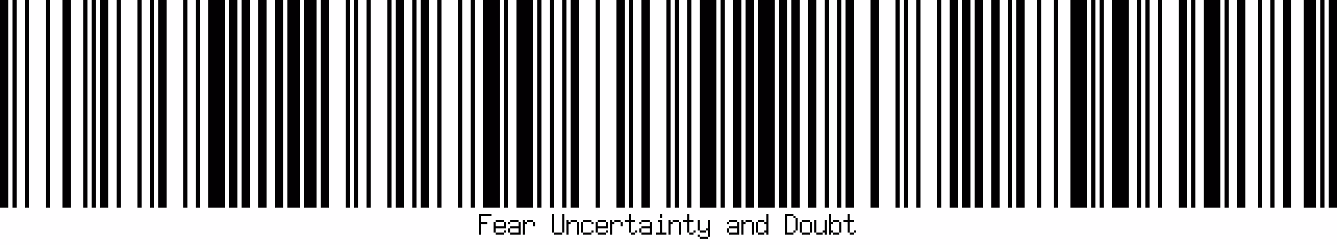 BlockChain Barcodes 04 - Fear Uncertainty and Doubt
