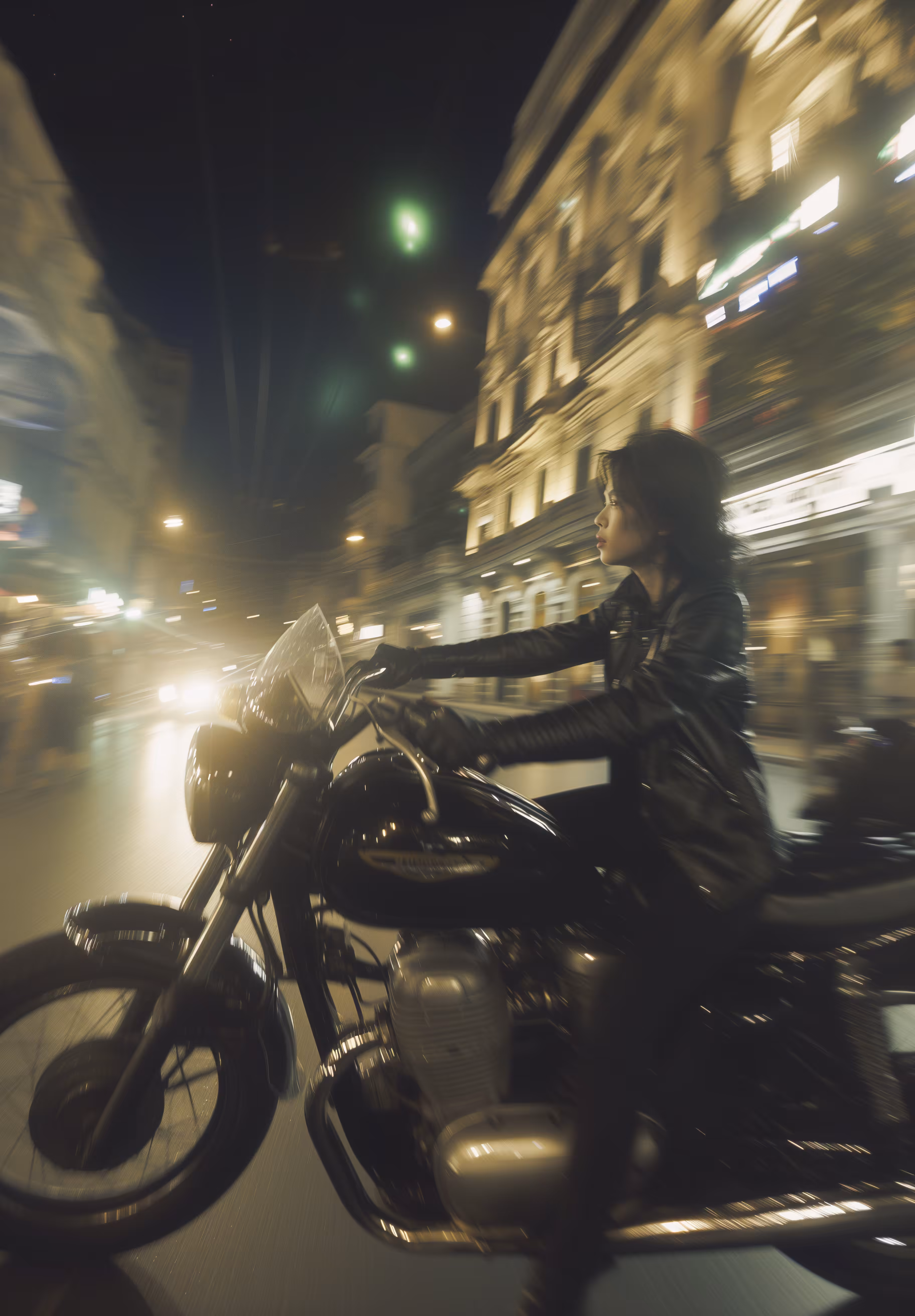 Biker girl in Cyber Saigon