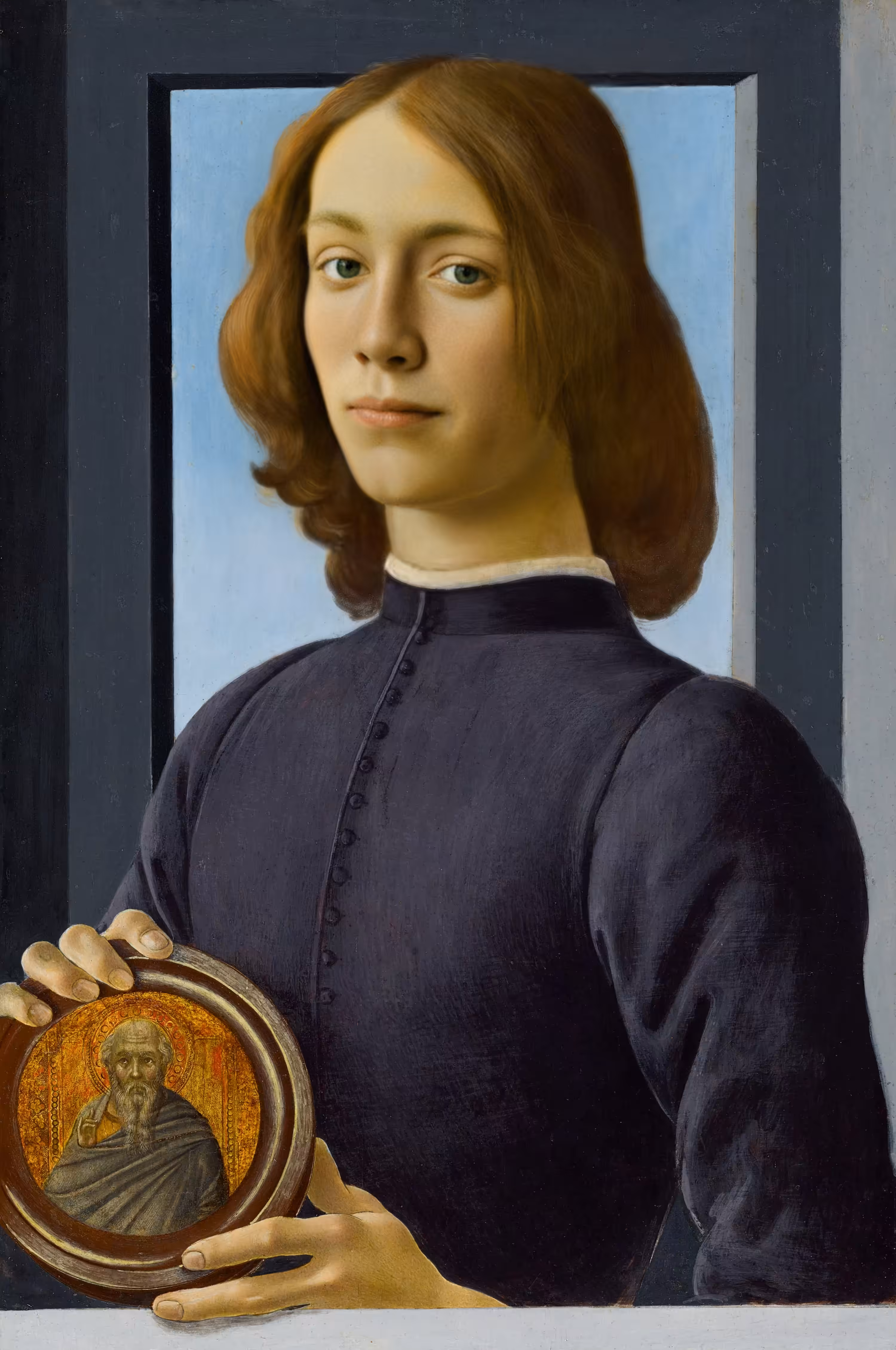 Young Gan Holding a Roundel