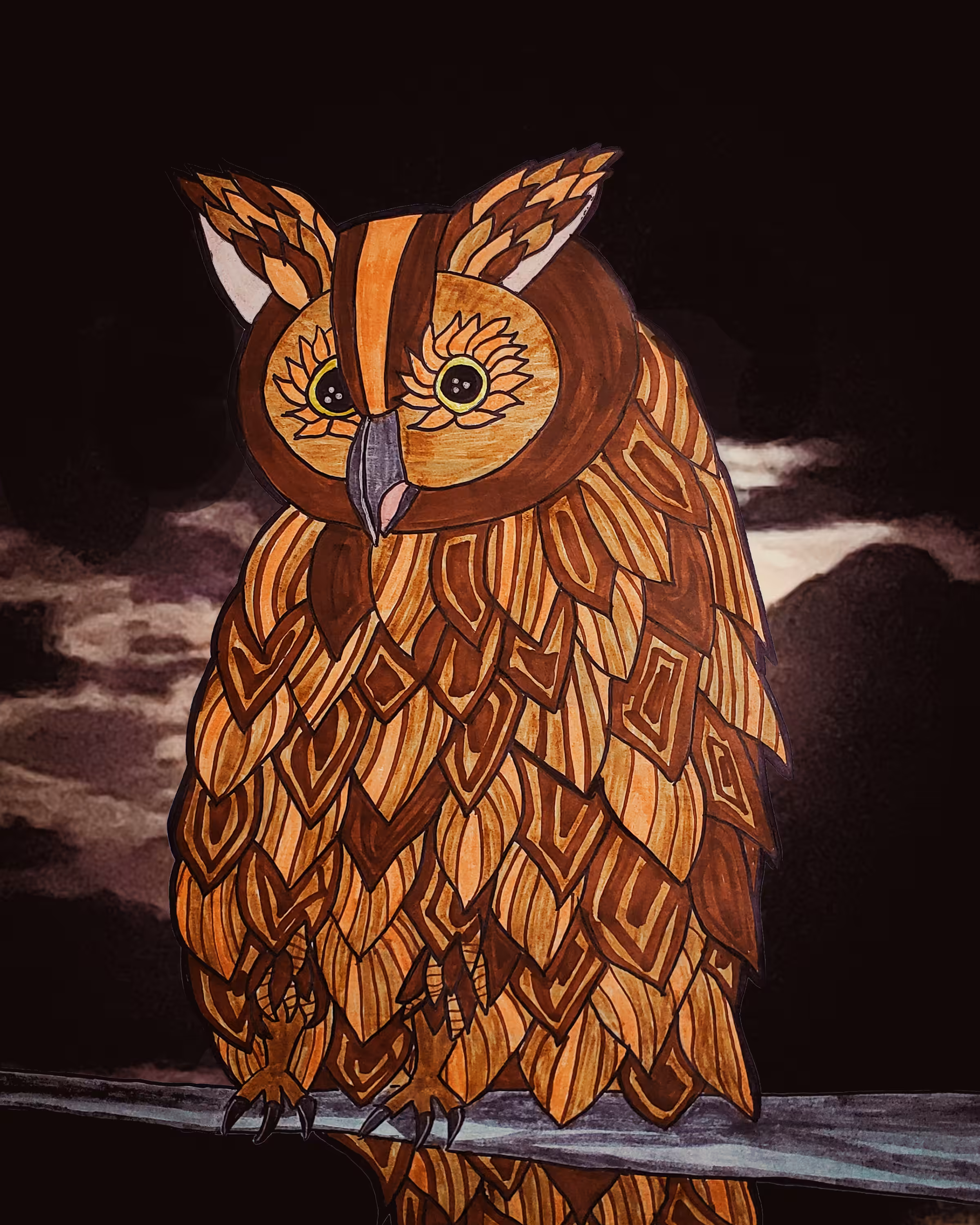 Owl at Midnight