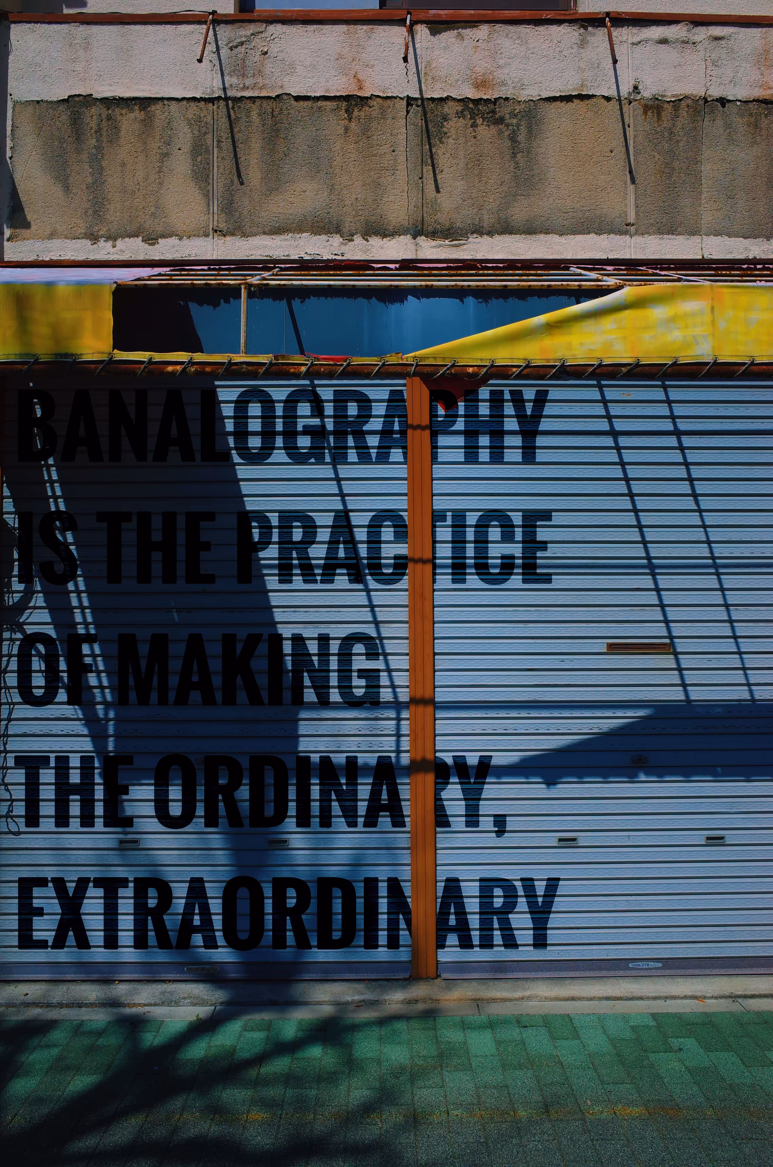 Rodeo post #545: Banalography [poster]