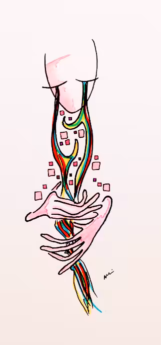 Tearfull caress