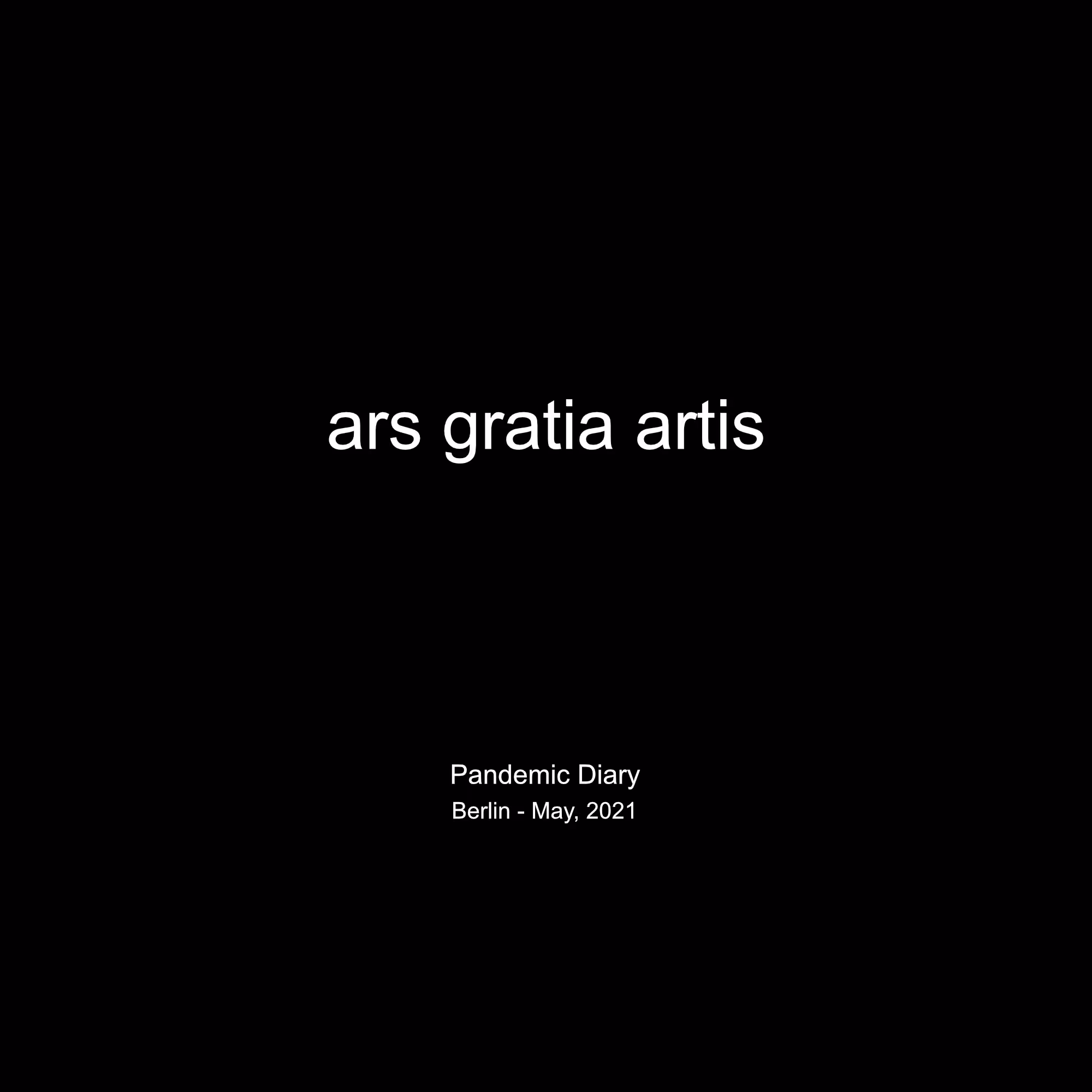 ars gratia artis