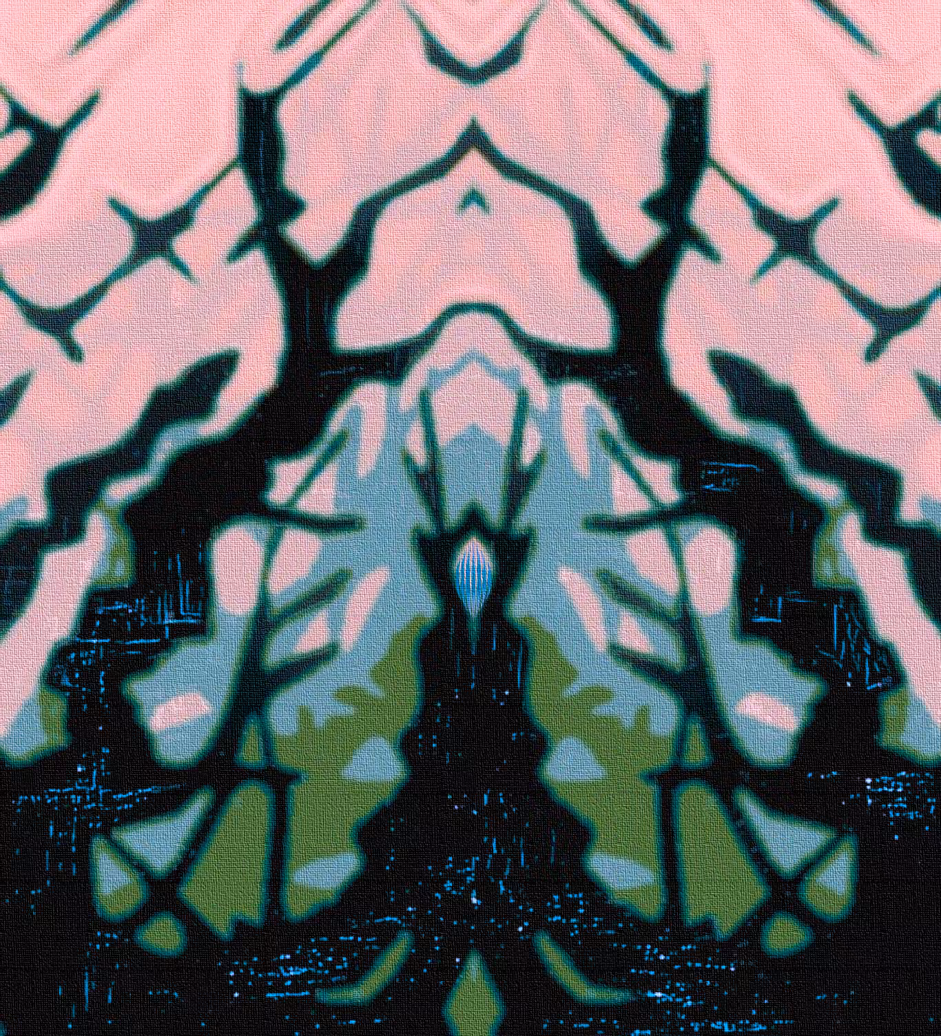 A shadow in the woods