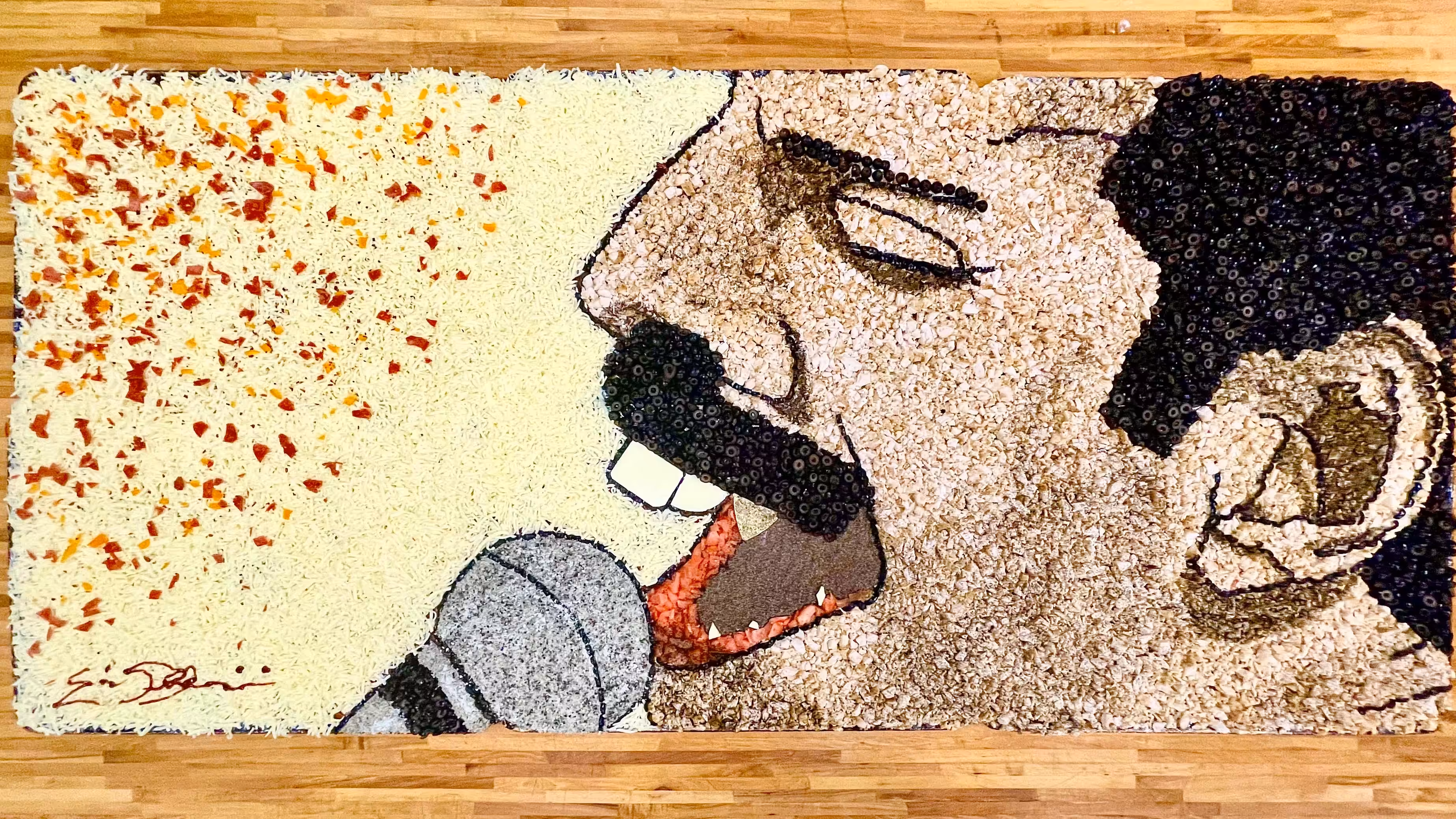 Freddie Mercury Pizza Portrait