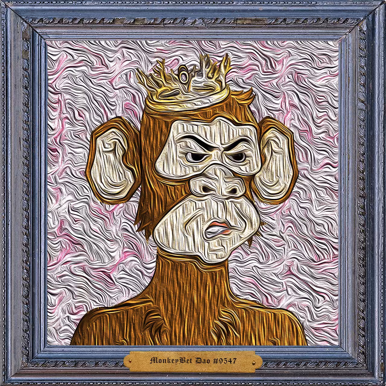 MonkeyBet Dao Framed Oil #9547