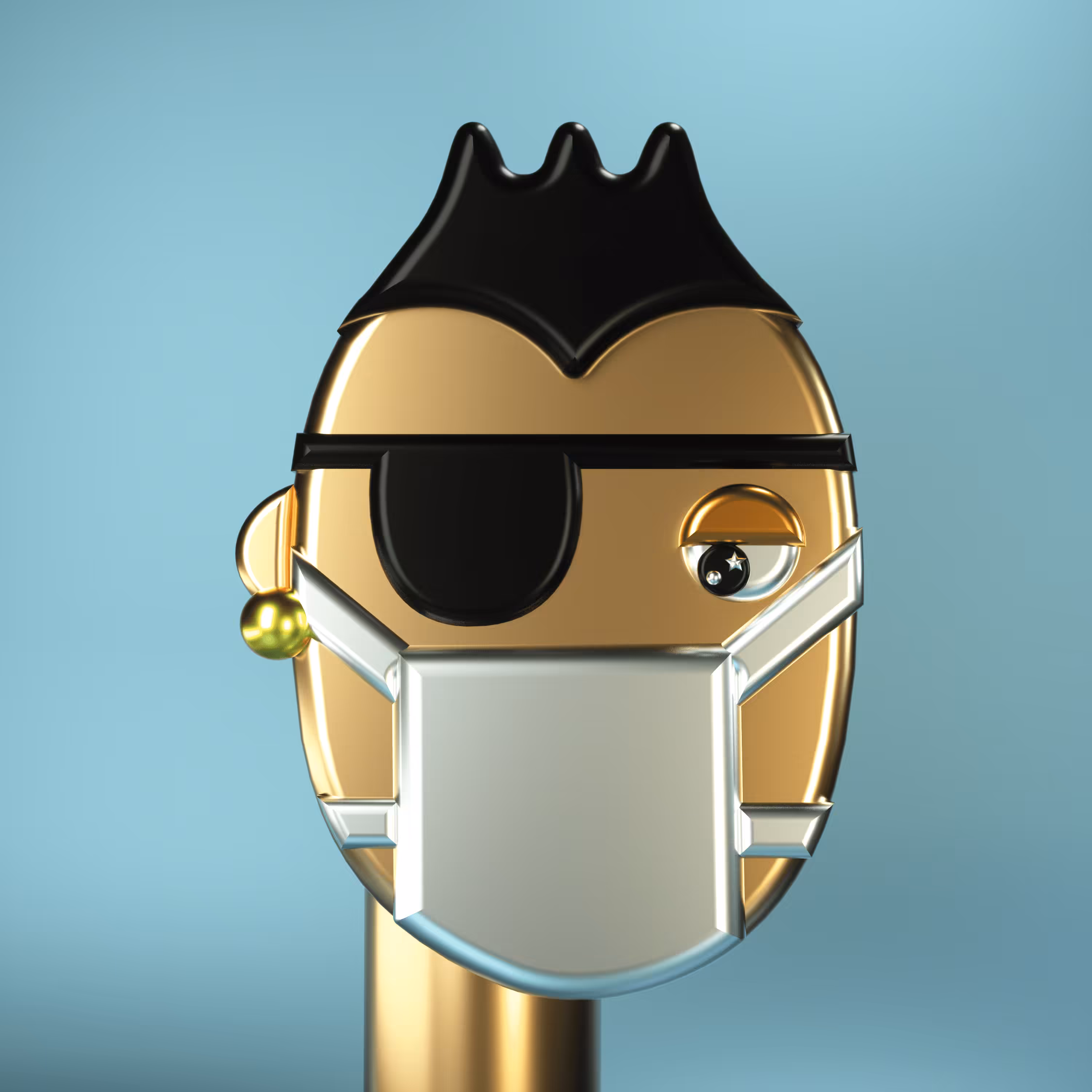 3D Chrome Punk #0596
