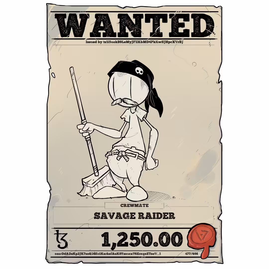 SAVAGE RAIDER | TEZOS PIRATE 477/666