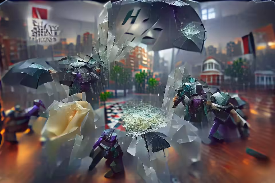 Shattered rain