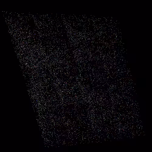 abstract random pixel and color