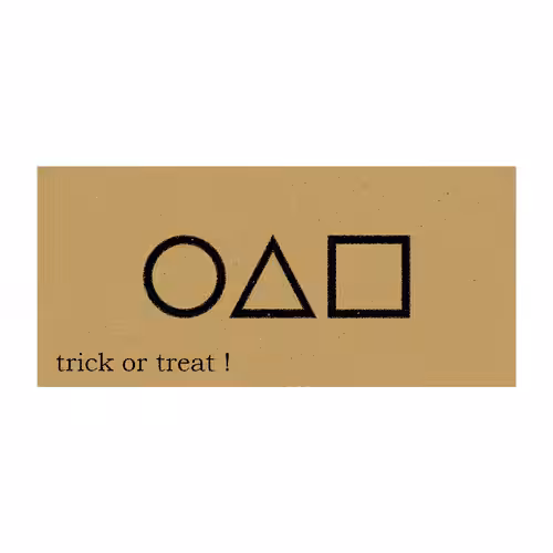 Squid game cards: halloween invitation