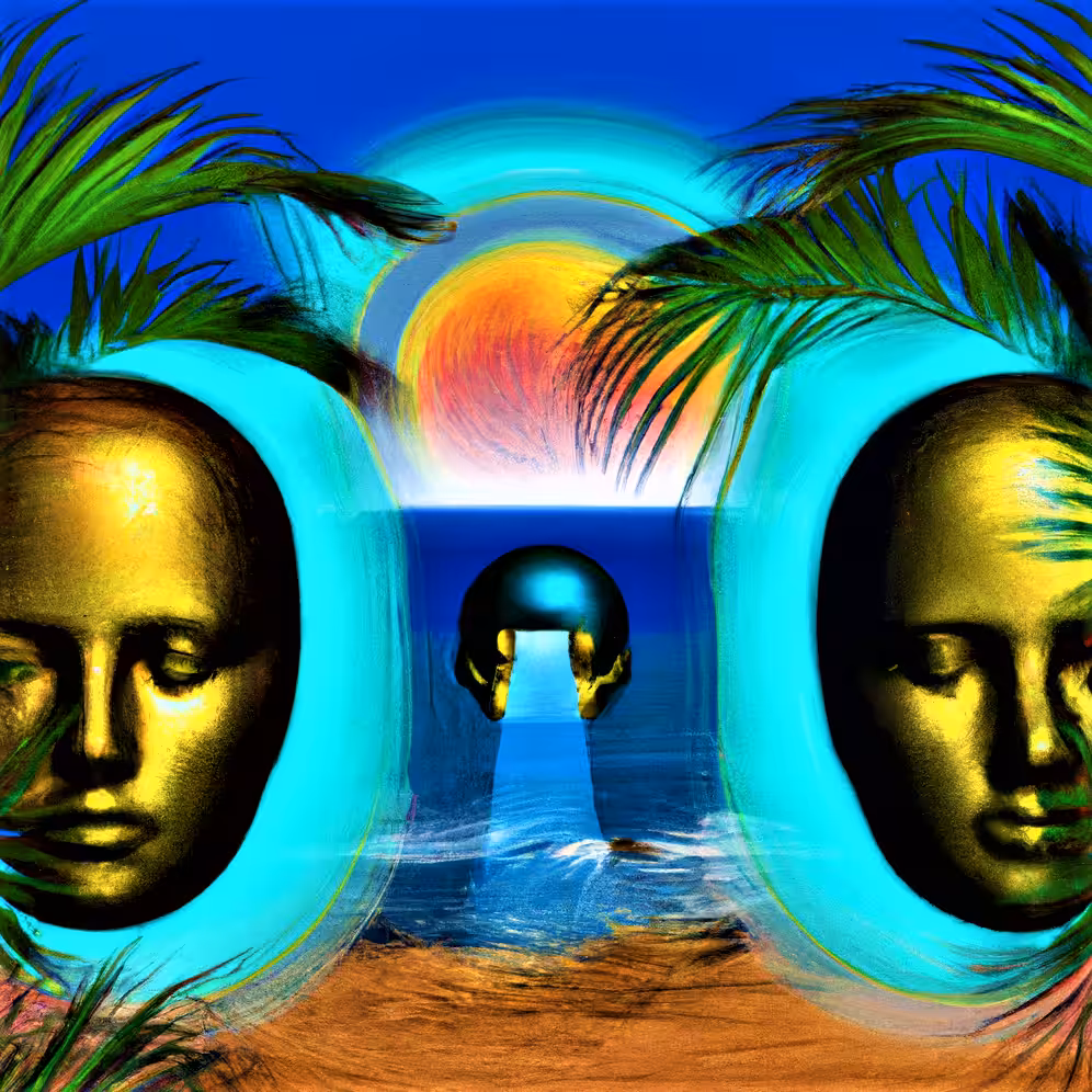 Abstract Heads In The Tropix