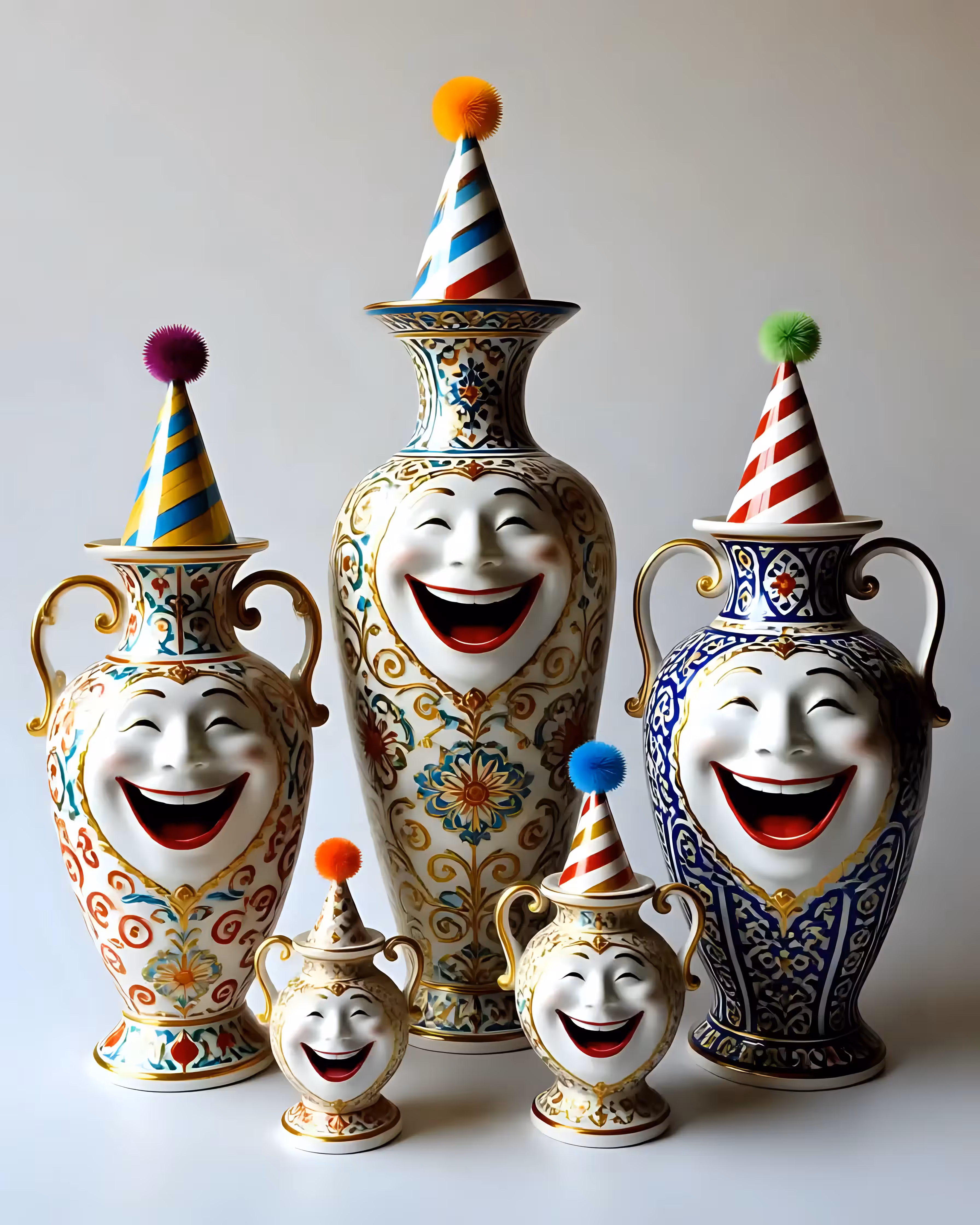 Faces of vases 