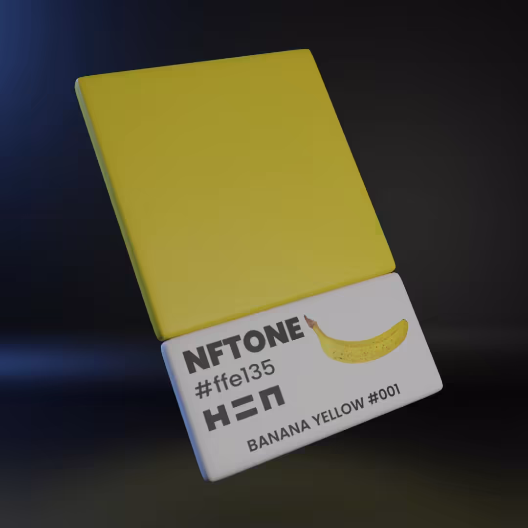 NFTONE - Banana Yellow - #001 - H=N Collection