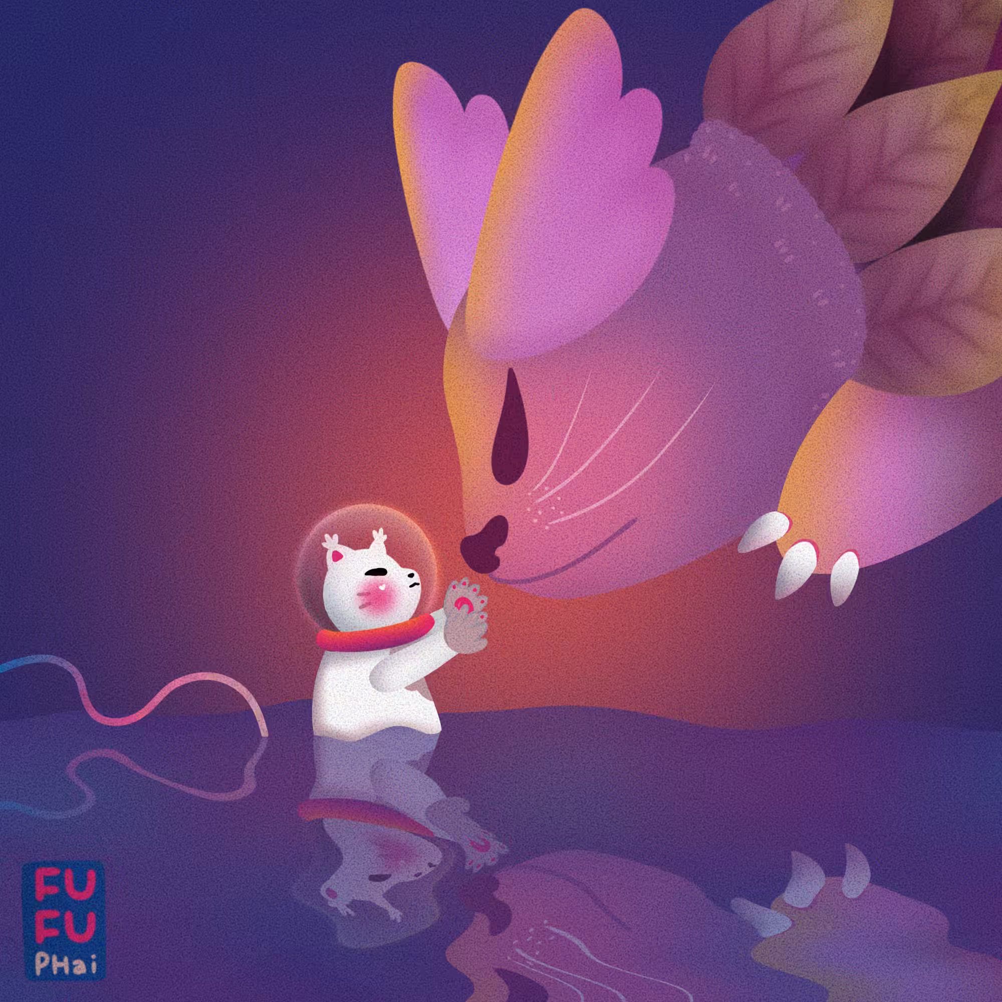 Fufu meets new friend#01