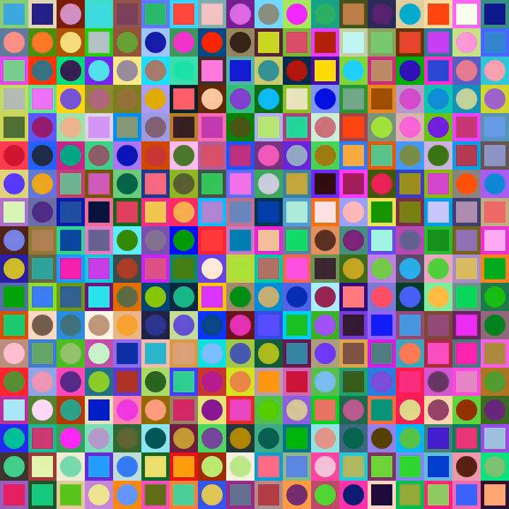 Square Dot Composition #218